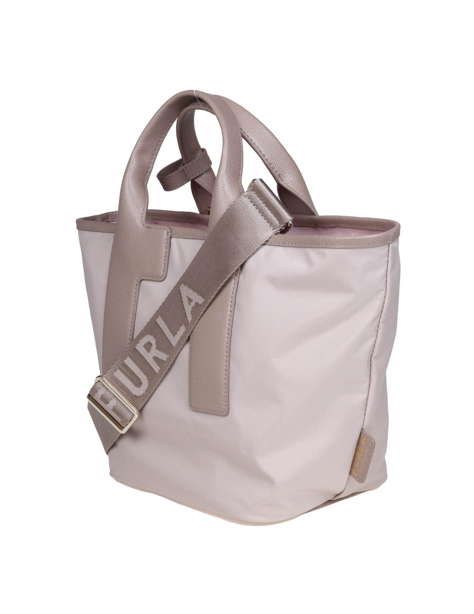 FURLA Handbag Piuma M Tote In Nylon Color Beige In S Alba Product Image