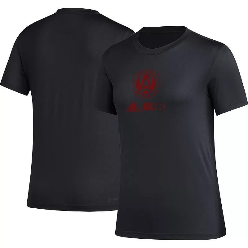 Womens adidas Black Atlanta United FC AEROREADY Club Icon T-Shirt Product Image