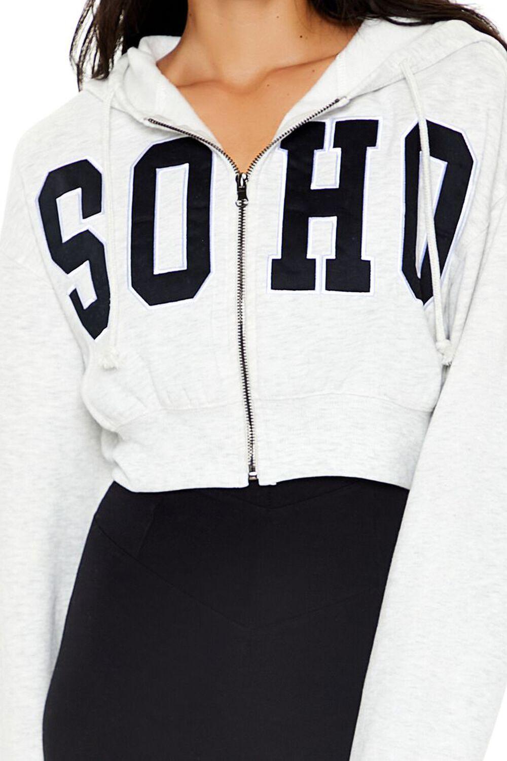 Soho Graphic Zip-Up Hoodie | Forever 21 Product Image