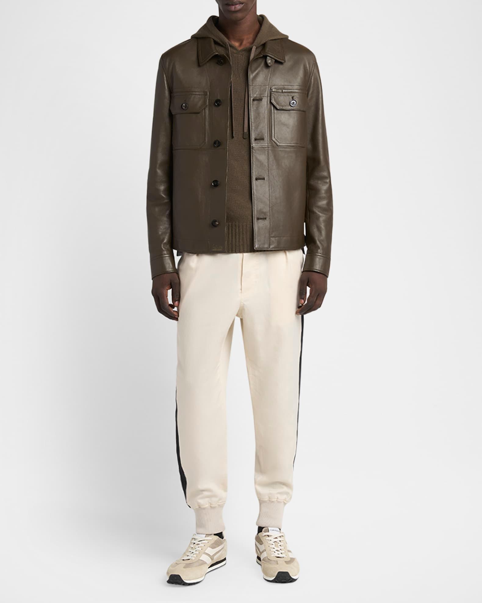 Men's Seamless Cashmere Pullover Hoodie Product Image