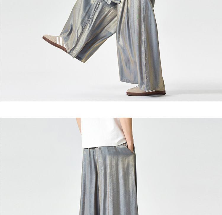 Mid Rise Patterned Print Wide Leg Pants Product Image