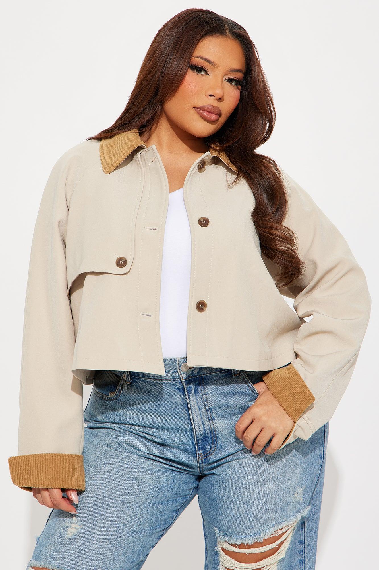 Coming Around Barn Jacket - Khaki Product Image