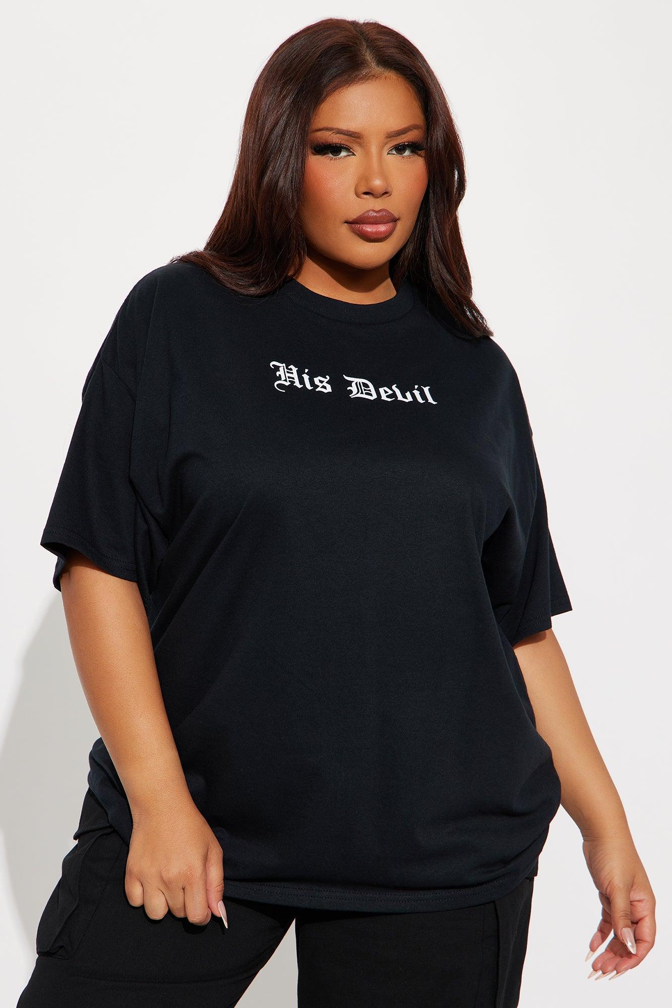 His Devil Oversized Tee - Black Product Image
