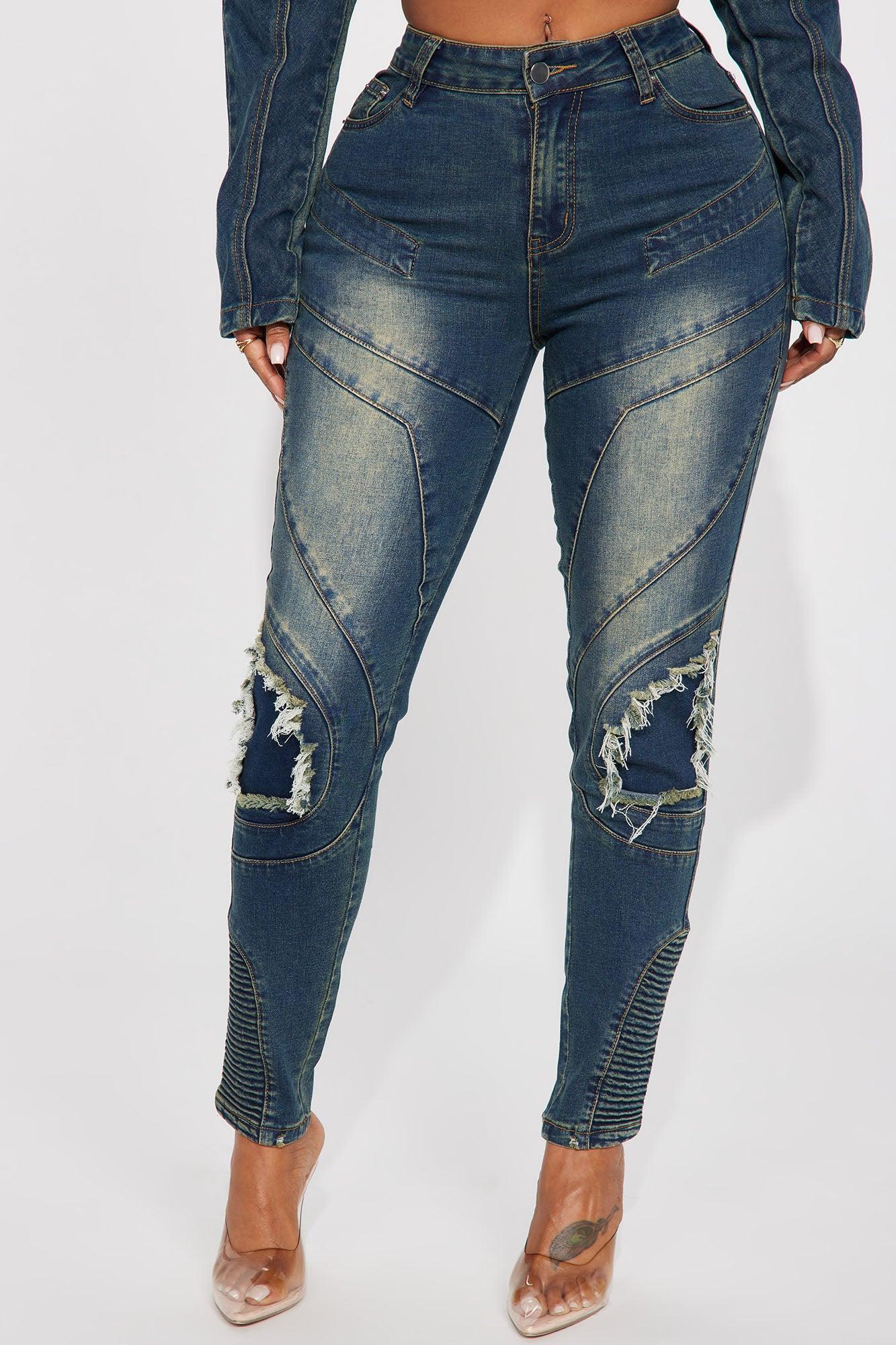 Contenta Tinted Stretch Jeans - Dark Wash Product Image