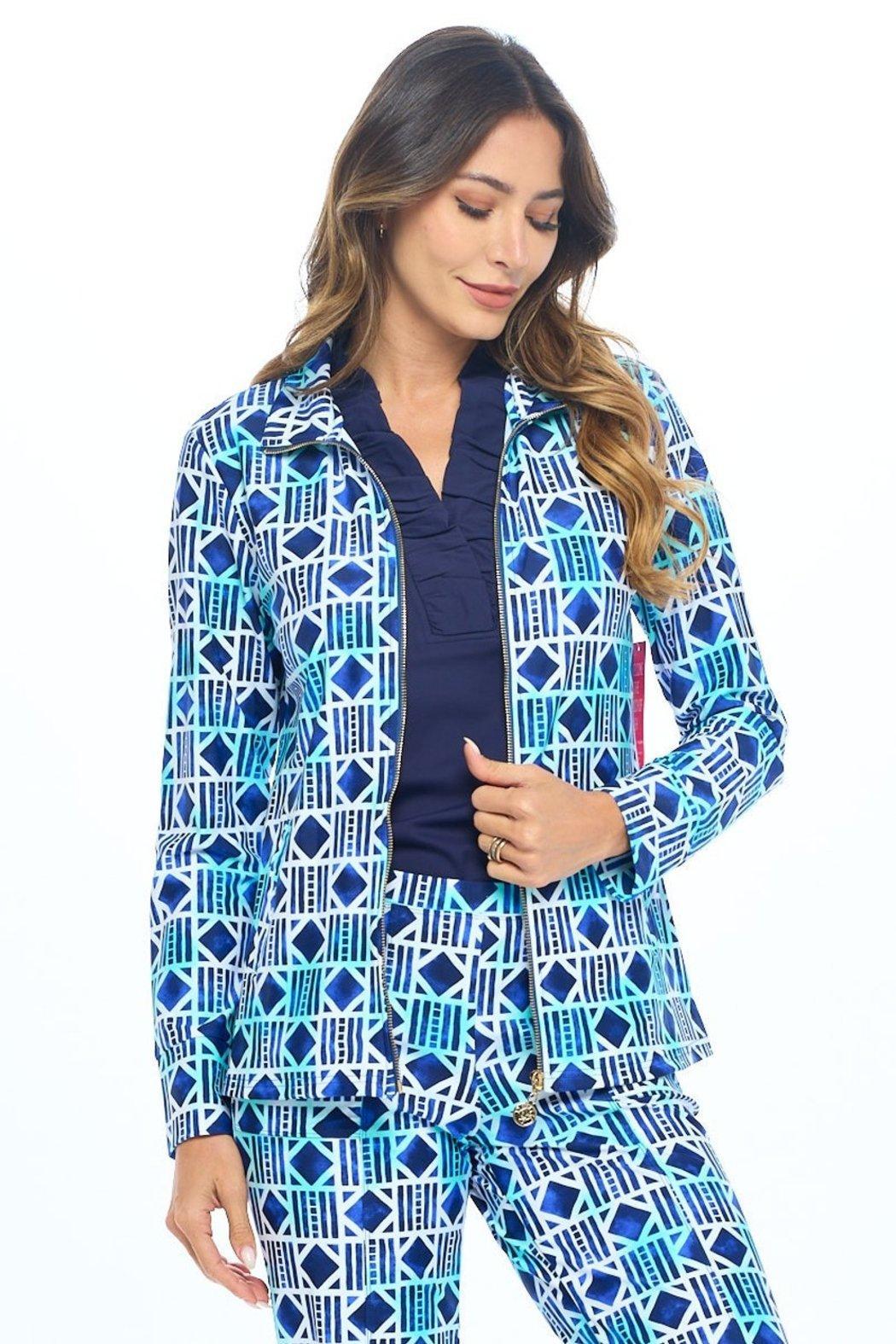 Navy Full-Zip Jacket Product Image