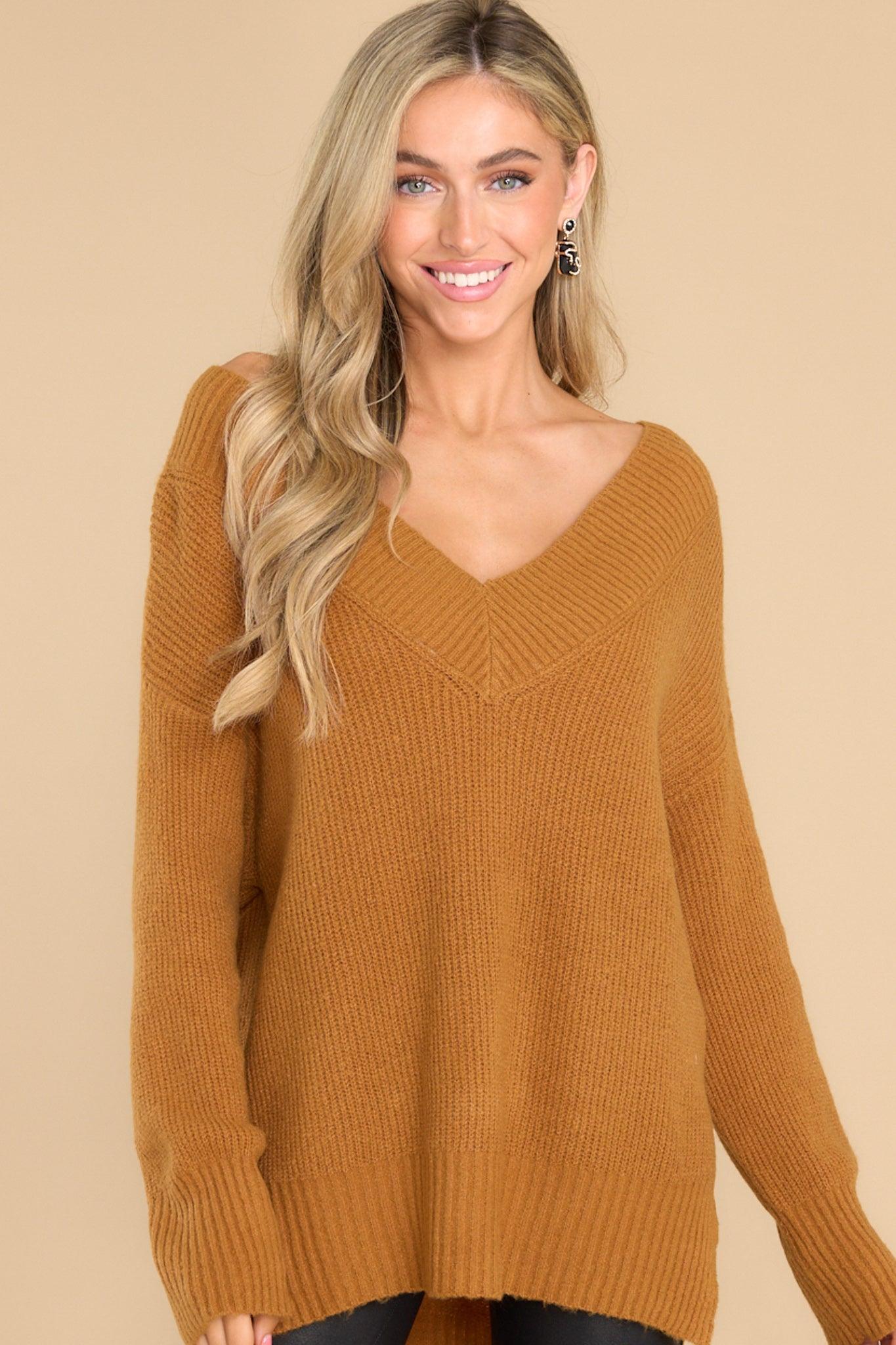 Together Again Caramel Sweater Tan Product Image