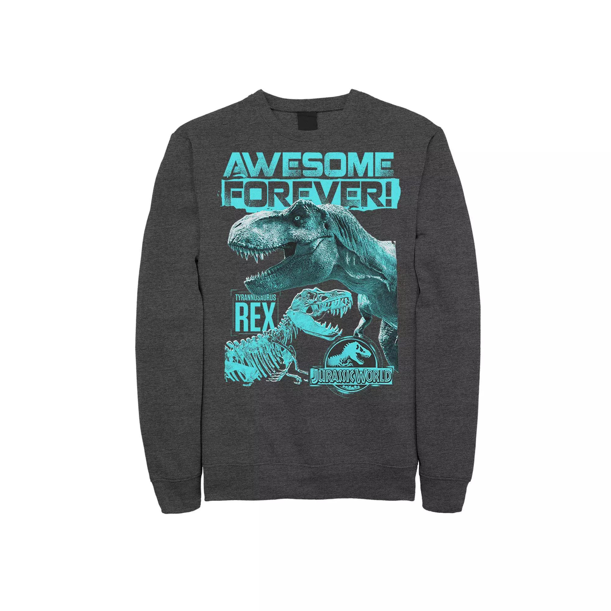 Men's Jurassic World Two T-Rex Awesome Forever Sweatshirt,  Product Image