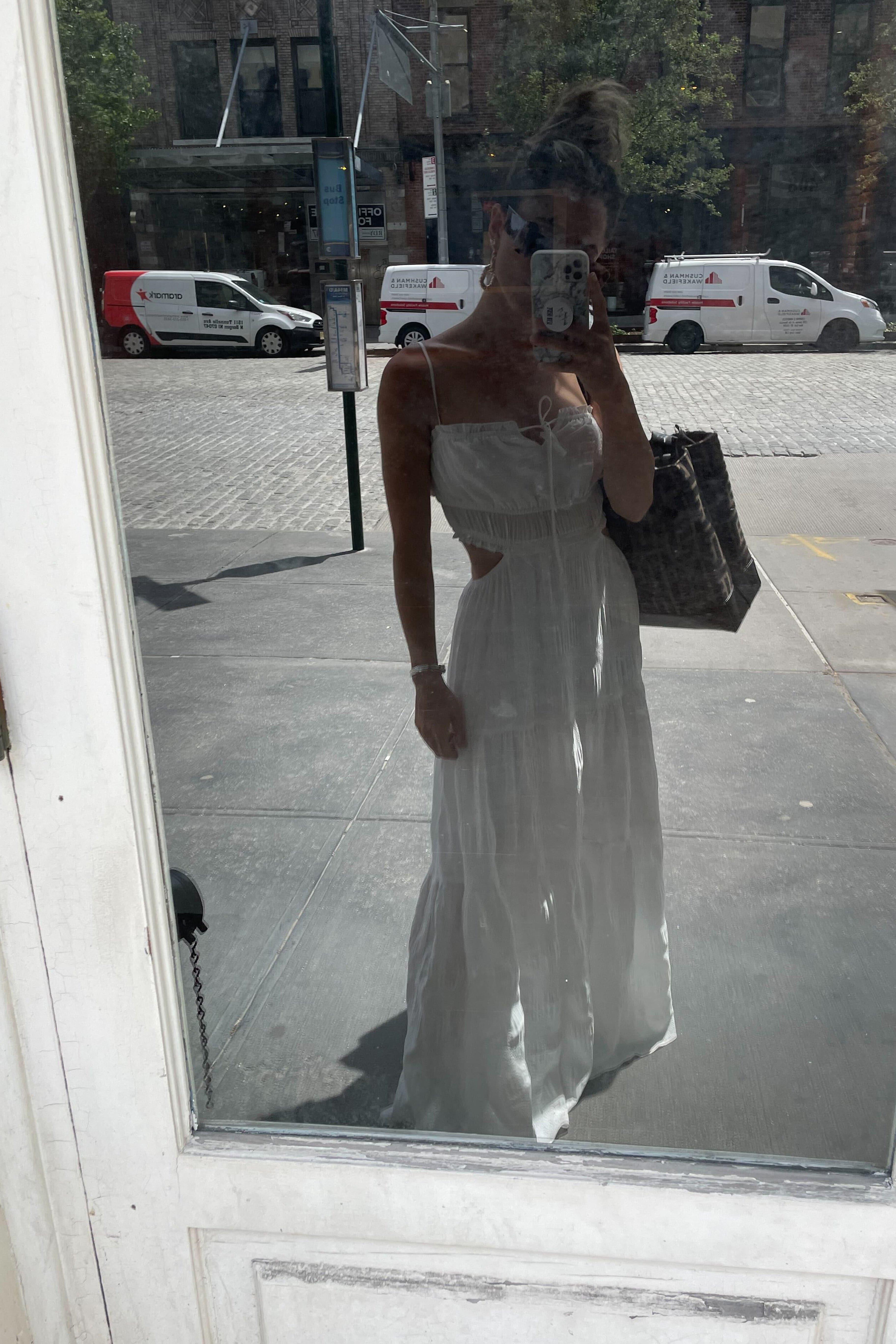 Paola White Boho Maxi Dress Product Image