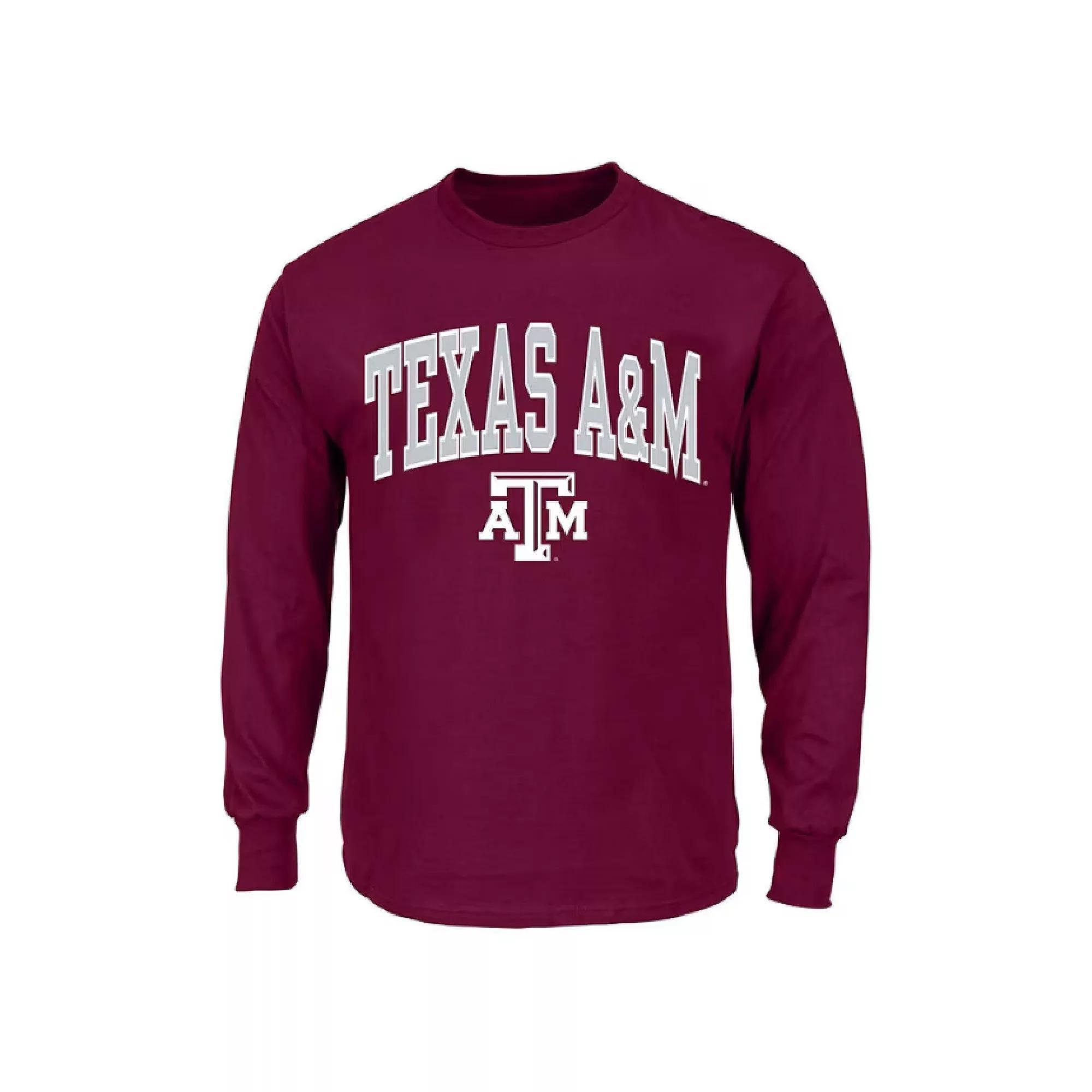 Men's Champion Maroon Texas A&M Aggies Big & Tall Arch Long Sleeve T-Shirt, Size: 4XB, Red Product Image