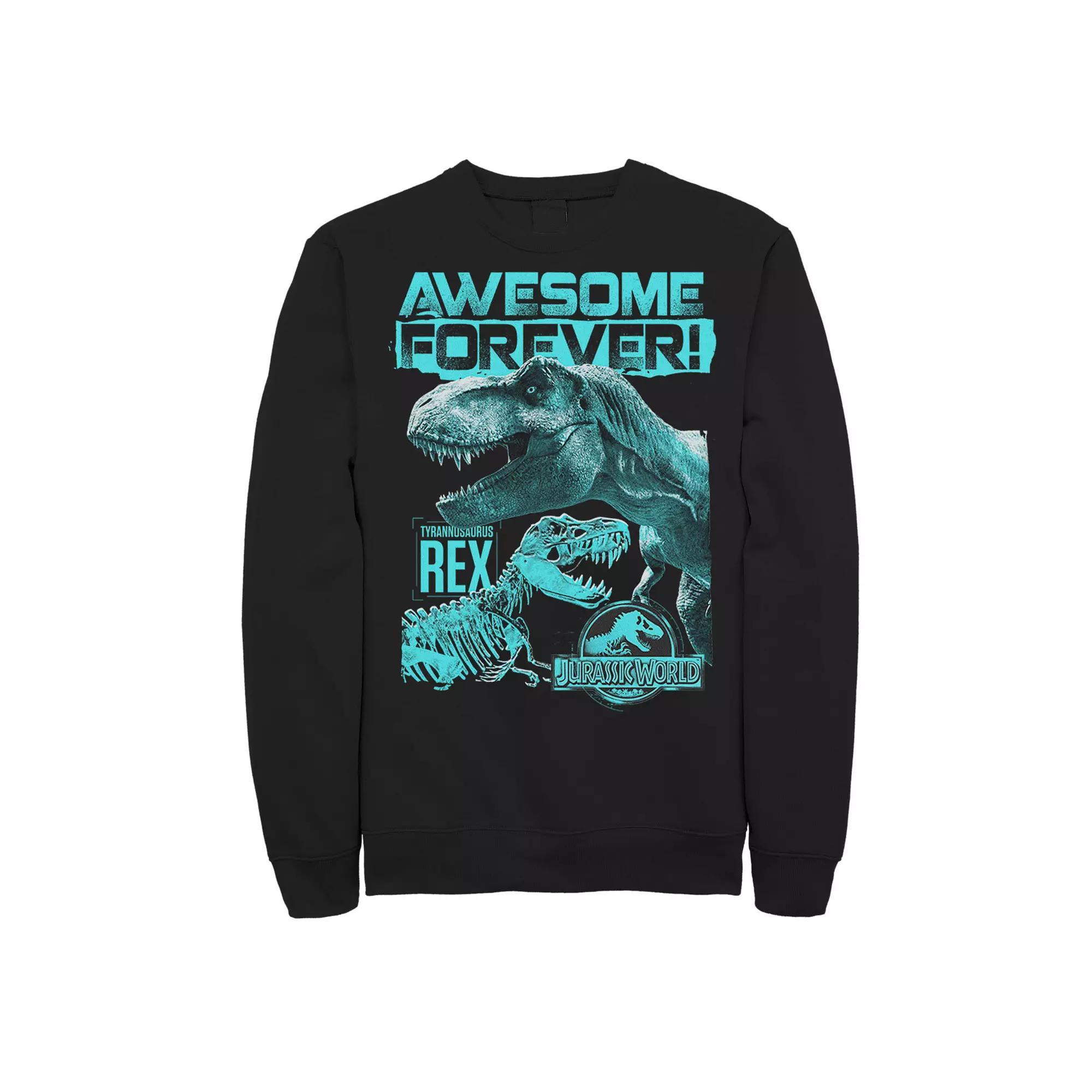 Men's Jurassic World Two T-Rex Awesome Forever Sweatshirt,  Product Image