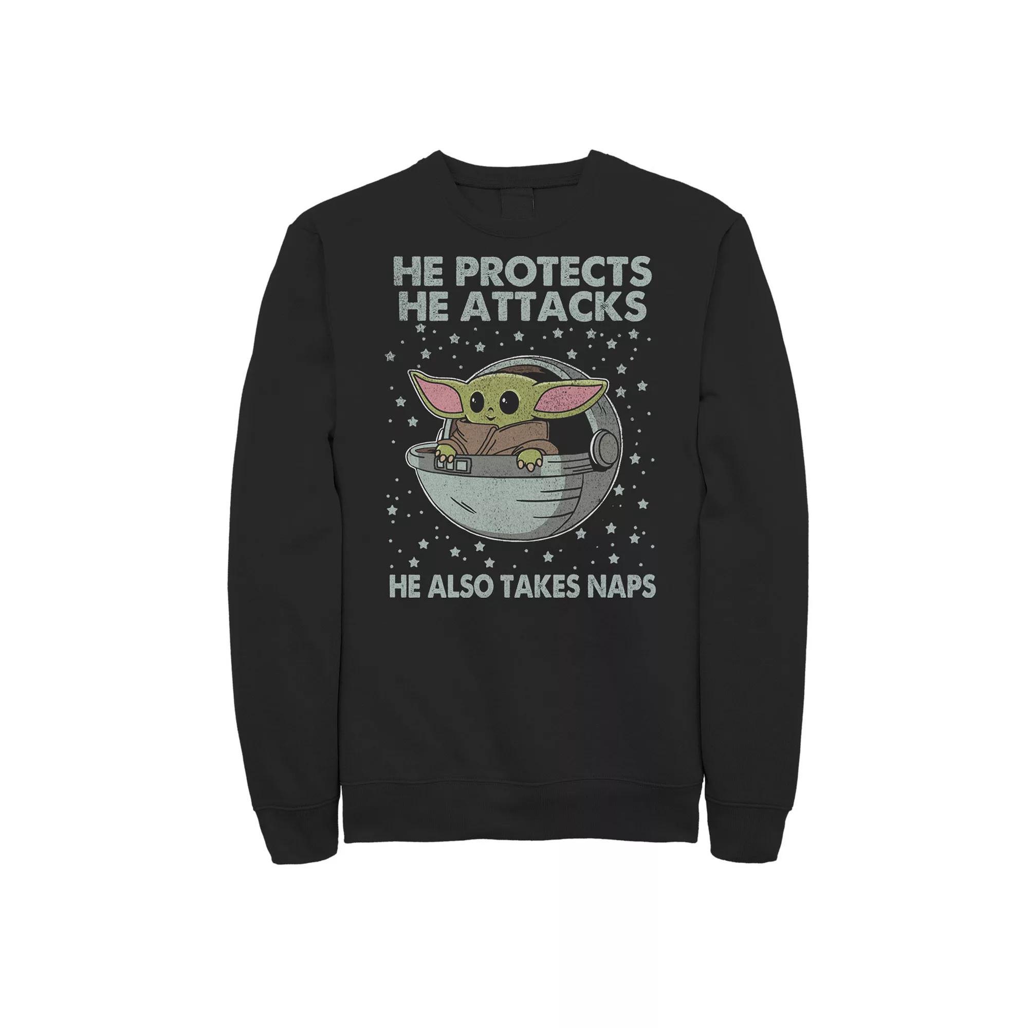 Men's Back to the Future III Sweatshirt, Size: Large, Black Product Image