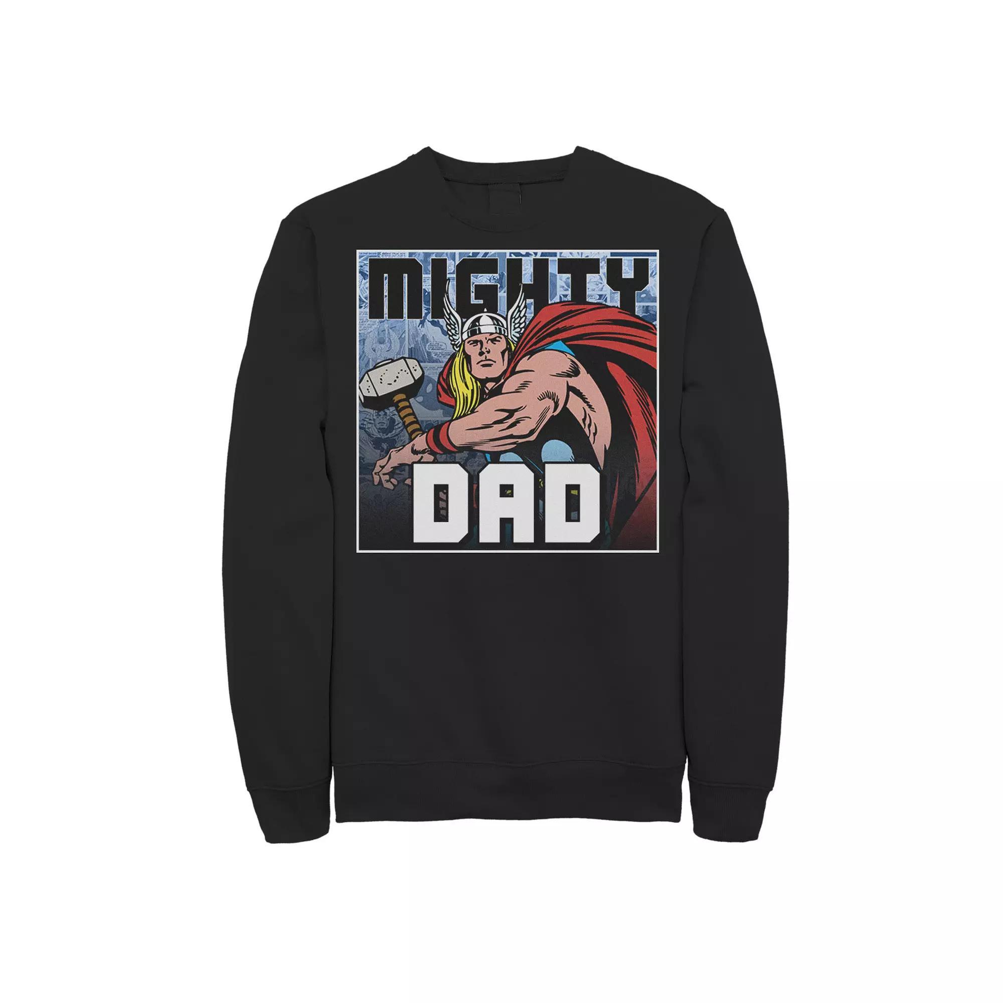 Men's Marvel Thor Father's Day Mighty Dad Sweatshirt,  Product Image