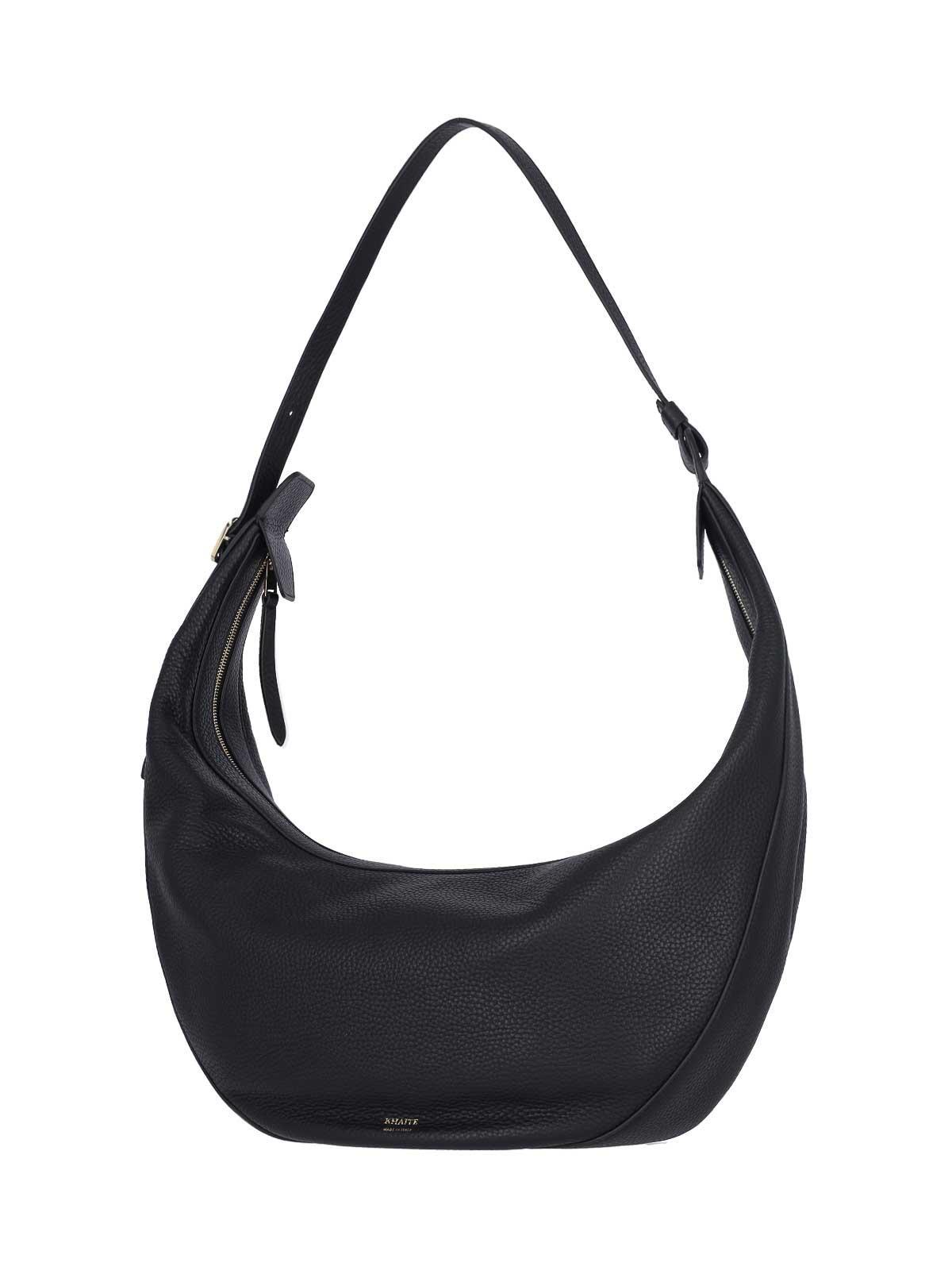 KHAITE Augustina Hobo Shoulder Bag In Black Product Image