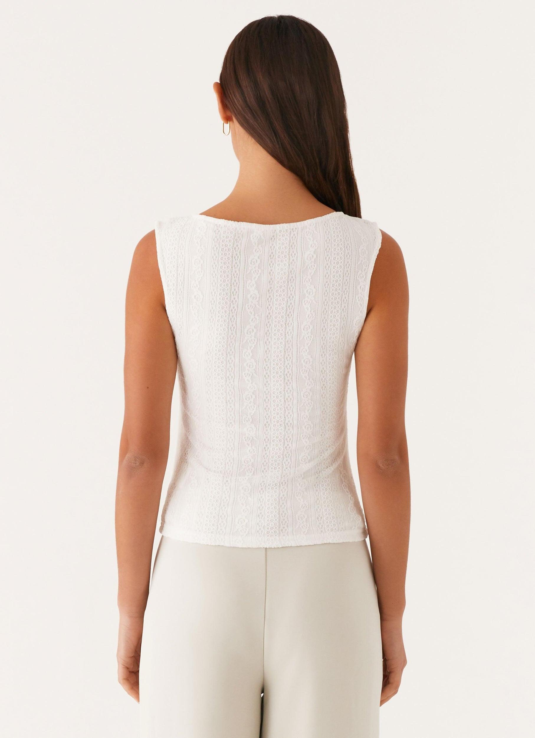 Sandi Tank Top - White Product Image
