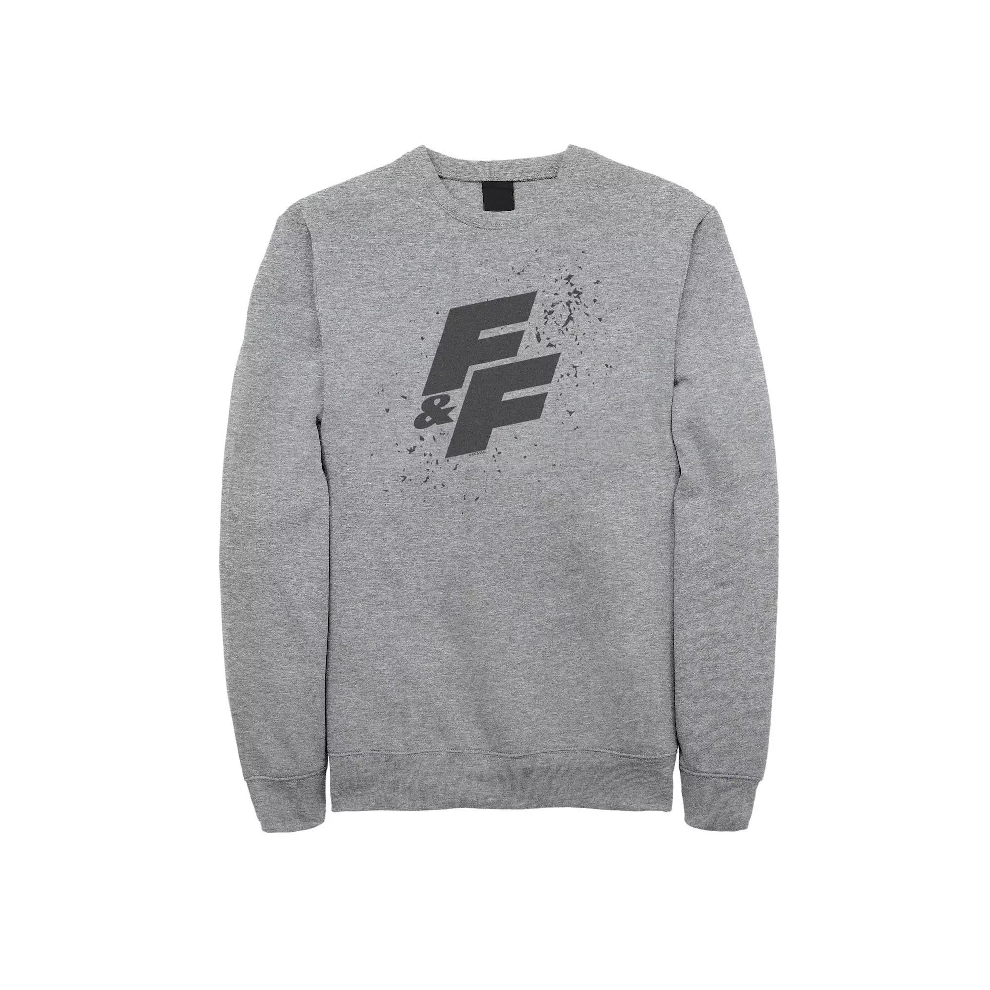 Big & Tall Fast & Furious Paint Splatter Bold Logo Fleece Sweatshirt, Men's,  Product Image