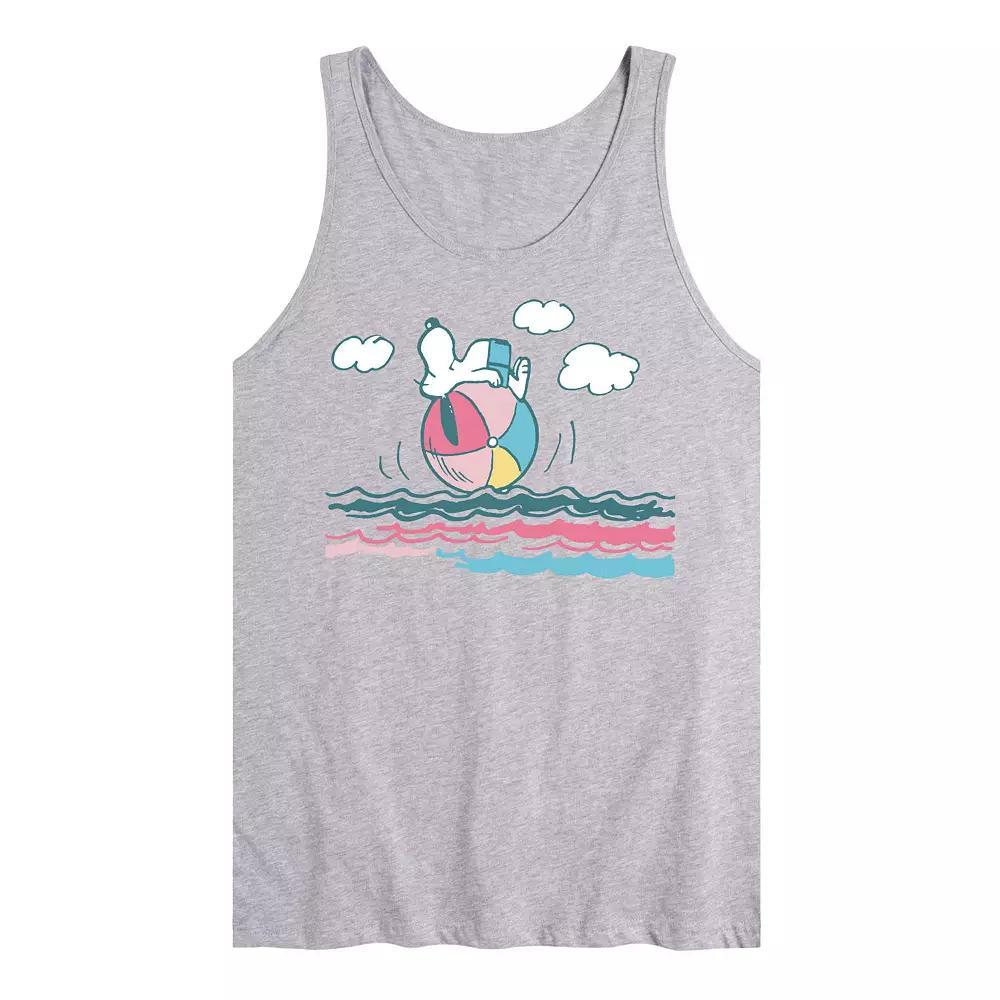 Men's Peanuts Snoopy Beach Vibes Graphic Tank Top,  Product Image