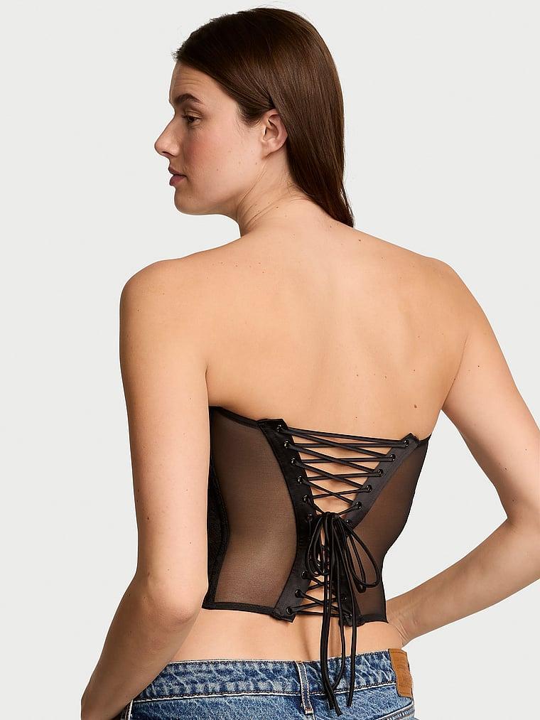 Dare to Dream Lace Strapless Corset Top Product Image