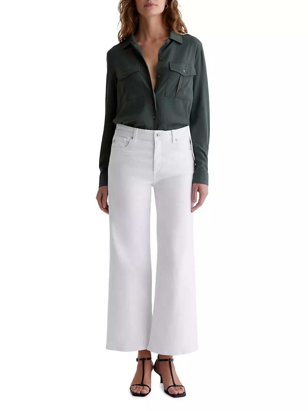 Womens Saige Wide-Leg Crop Pants Product Image