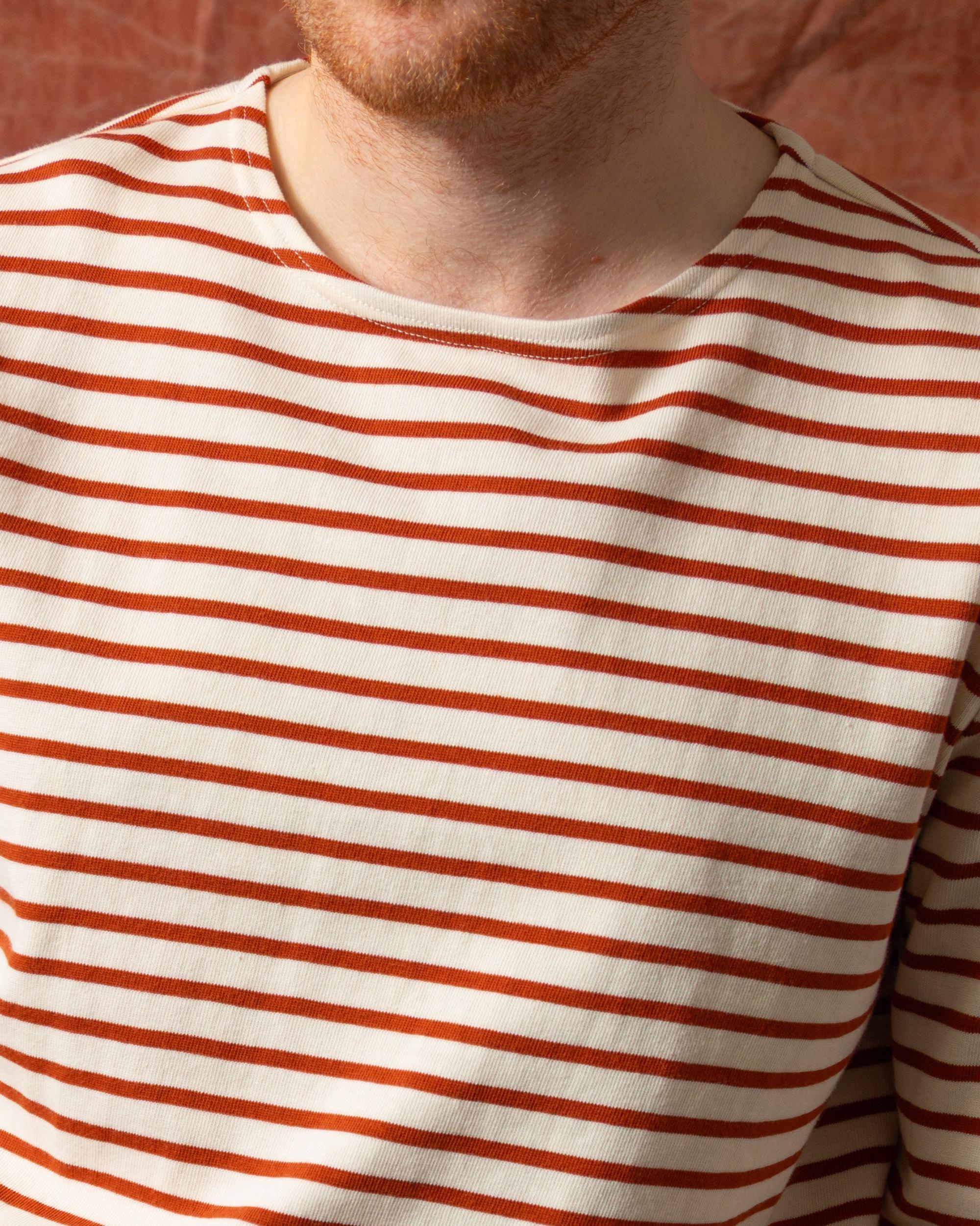 French Workman's Jacket in Blue Hickory Stripe Denim Product Image