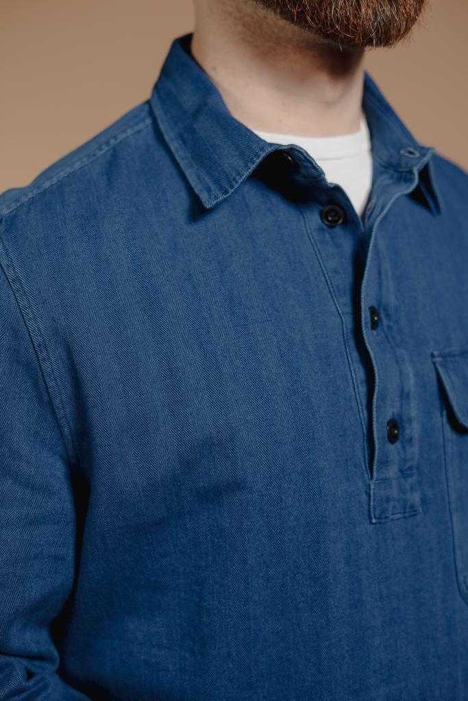 Archive Indigo Popover Overshirt Product Image