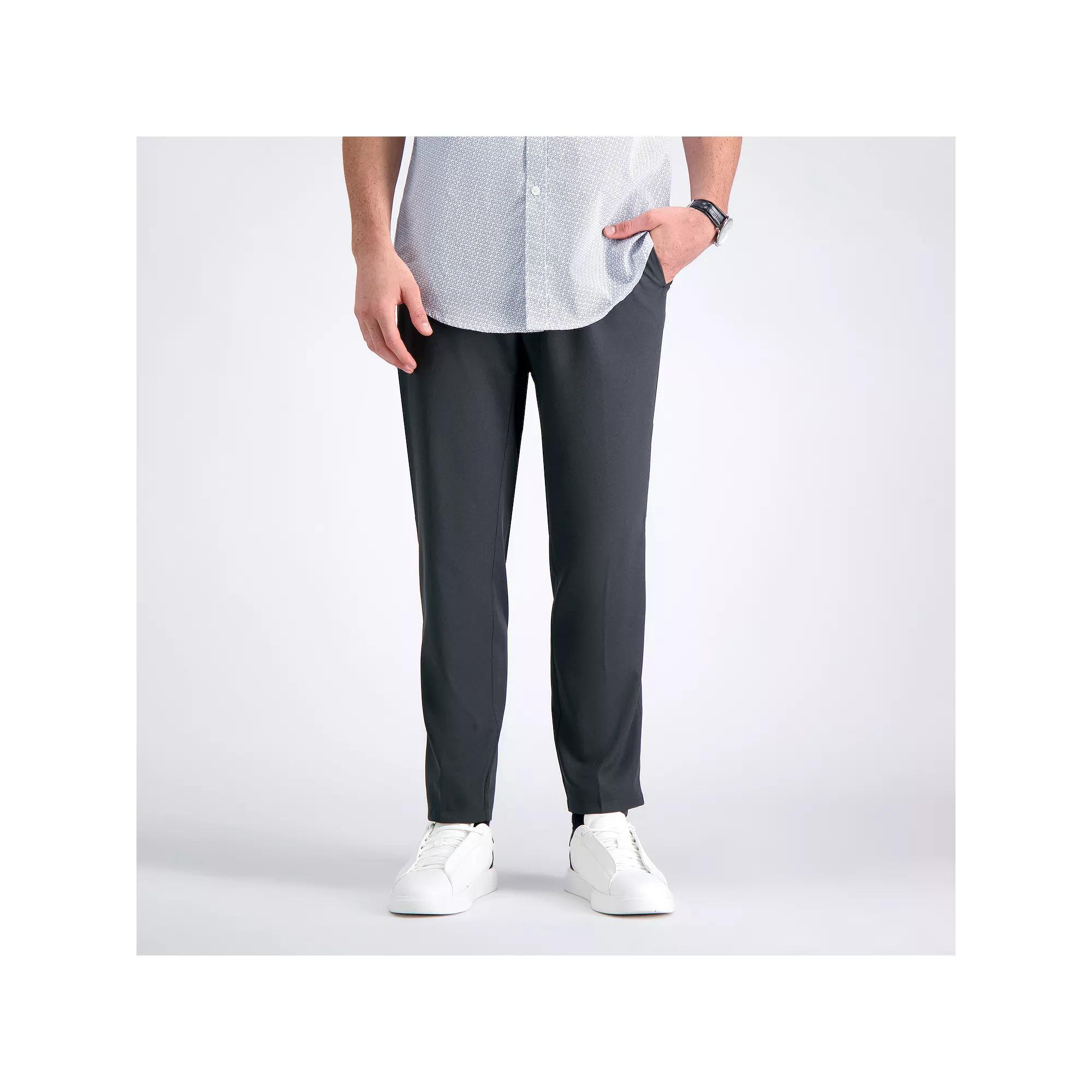 Men's Haggar® The Active Series™ Everyday Slim Fit Flat-Front Pants, Size: 33X32, Gray Product Image