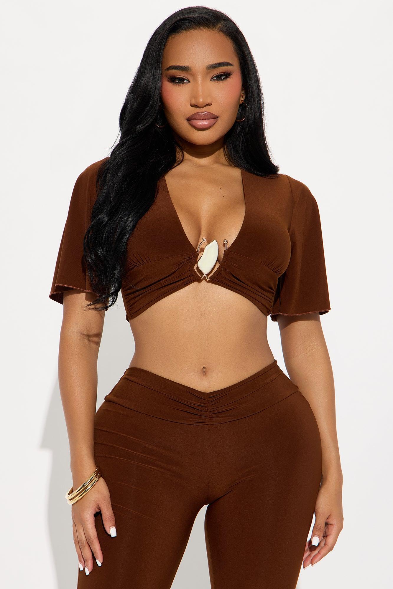 She's A Gem Pant Set - Chocolate Product Image