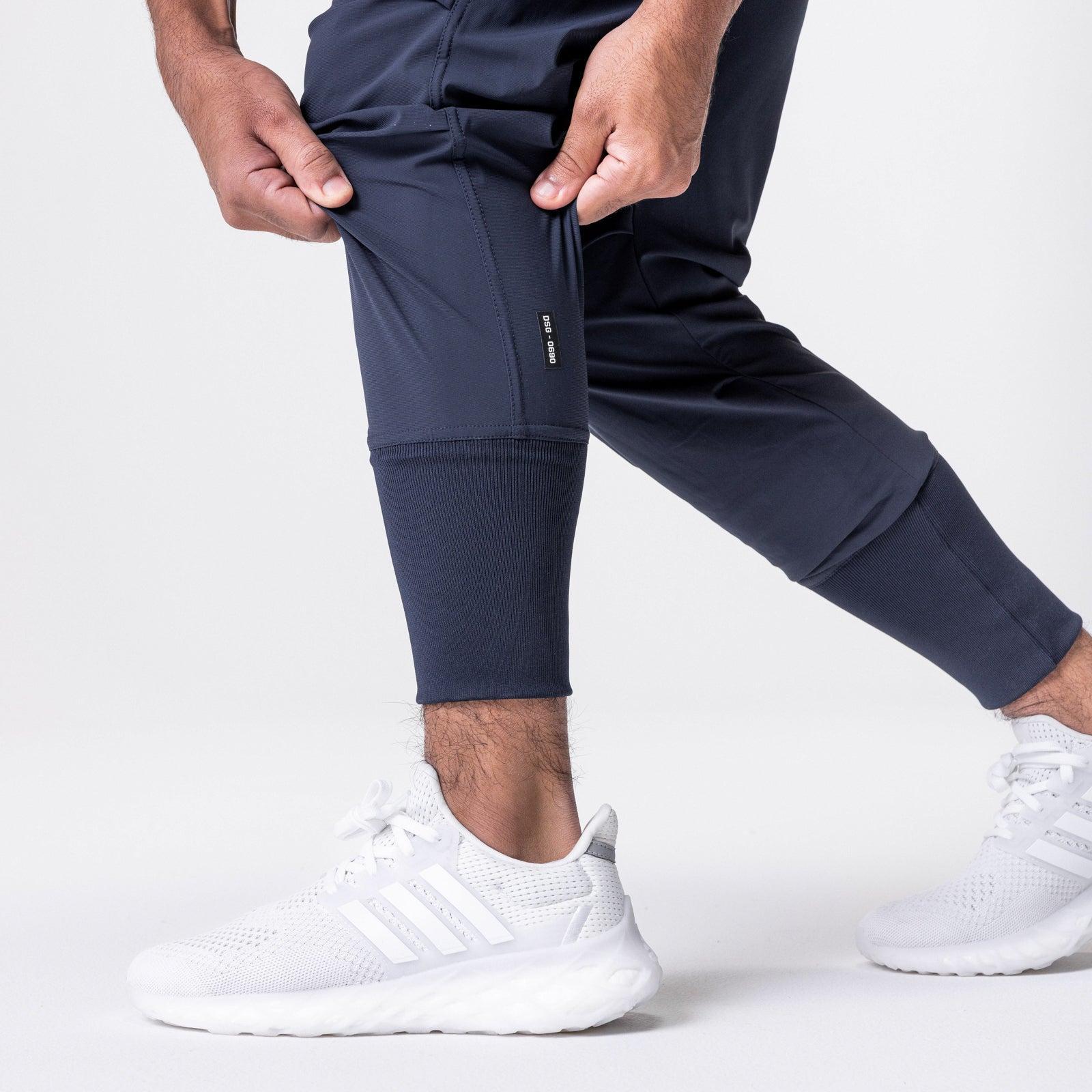 0690. Tetra-Lite® Tech High Rib Jogger - Navy Male Product Image