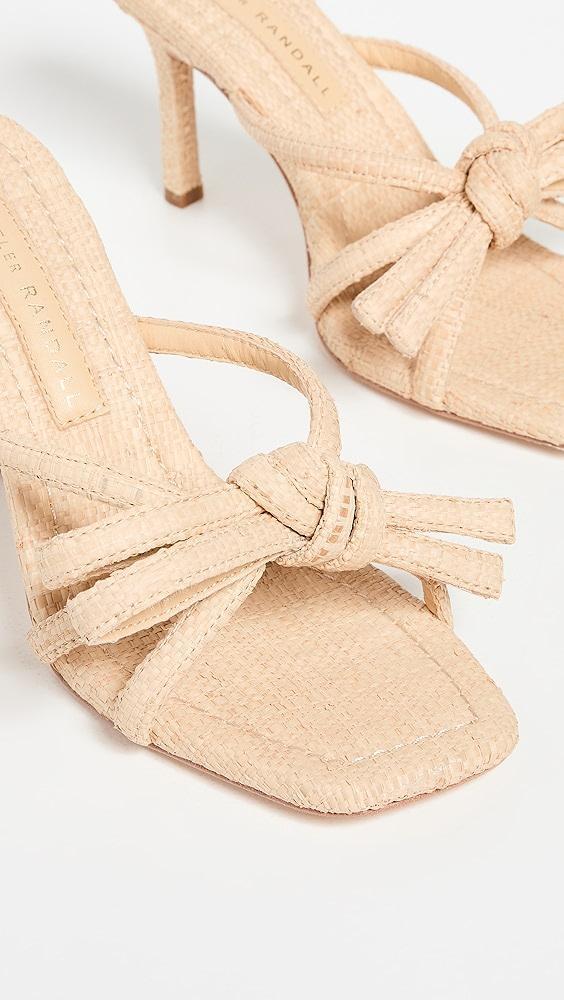 Loeffler Randall Margi Raffia Bow Heeled Sandals | Shopbop Product Image