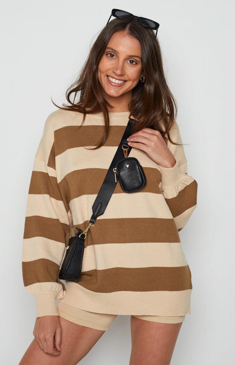 Marg Tan Stripe Jumper Product Image