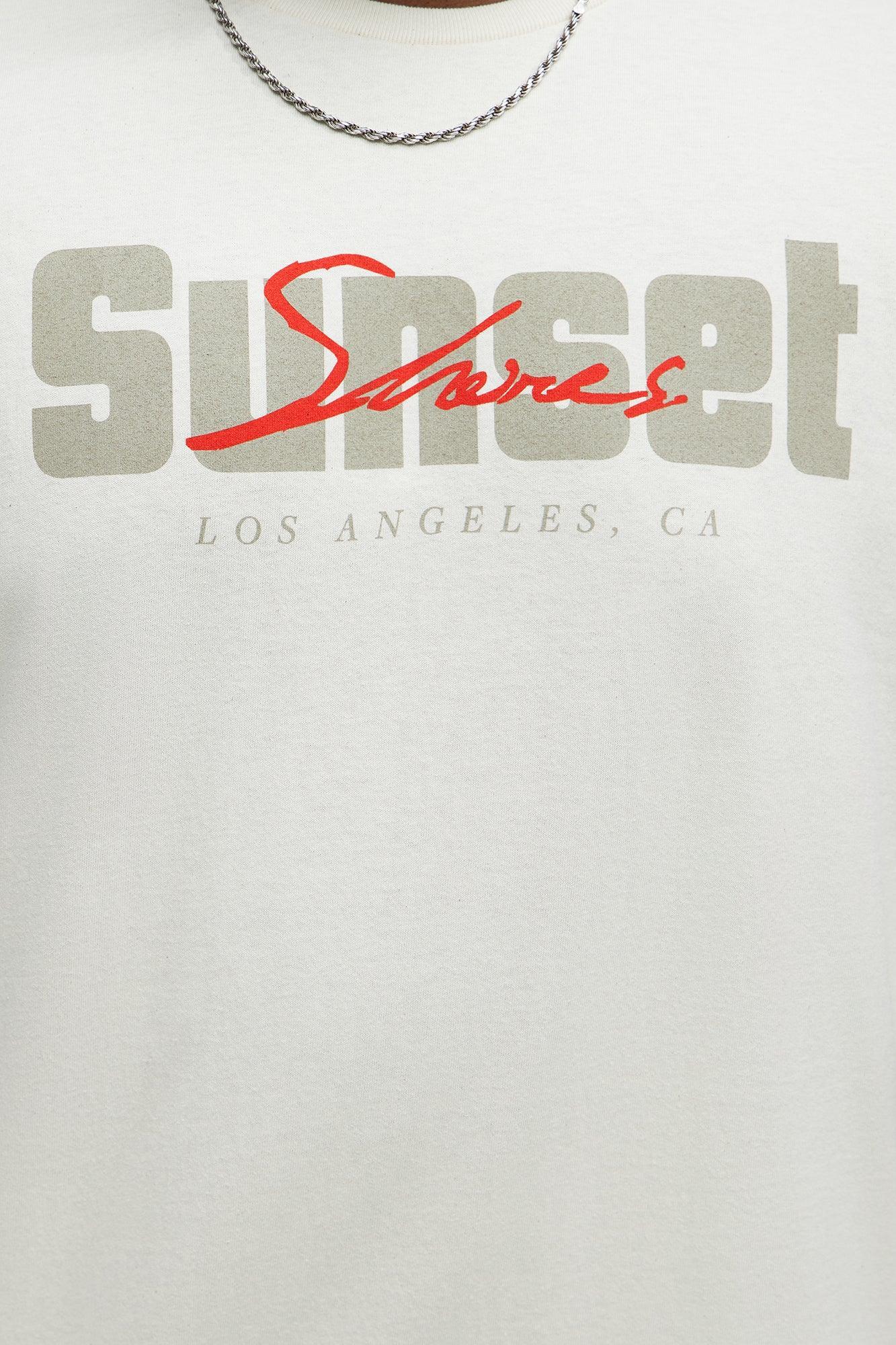 Sunset LA Short Sleeve Tee - Natural Product Image