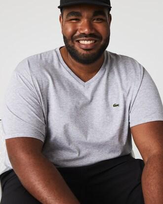 Men's Lightweight Pima Cotton V-Neck T-Shirt Product Image