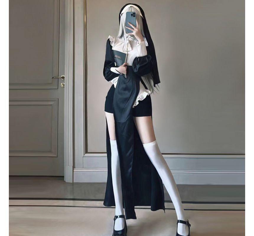 Nun Lingerie Costume / Long Full Wig / Set Product Image