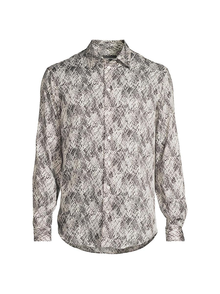 Mens Abstract Printed Sportshirt Product Image