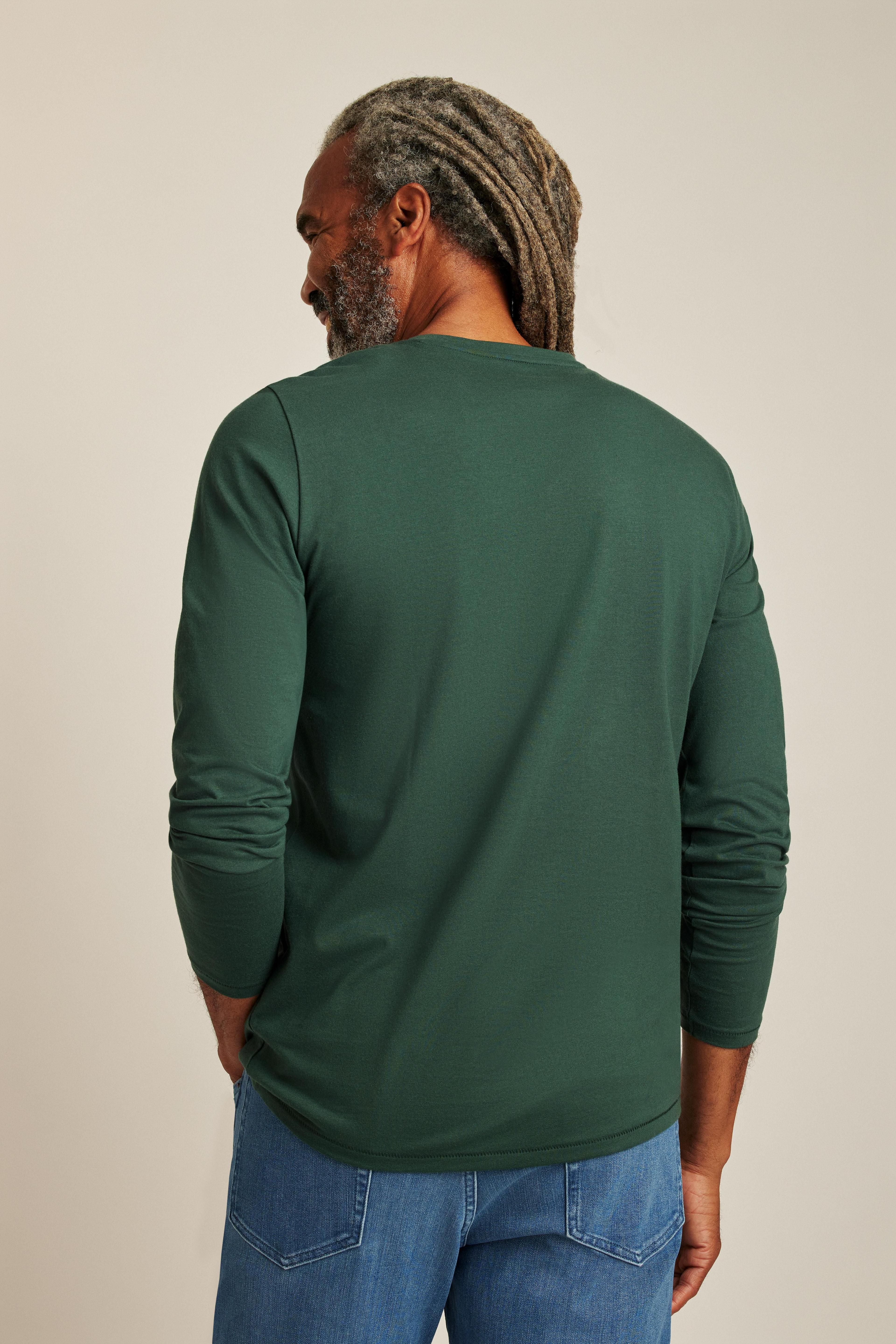 Pima Performance Long Sleeve Henley Product Image