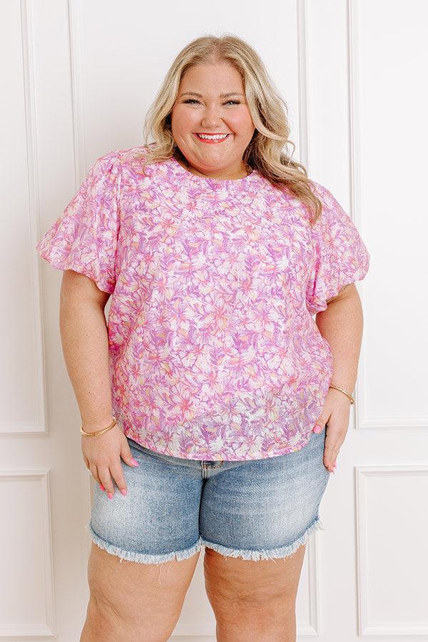 Hawaiian Paradise Floral Top Curves Product Image