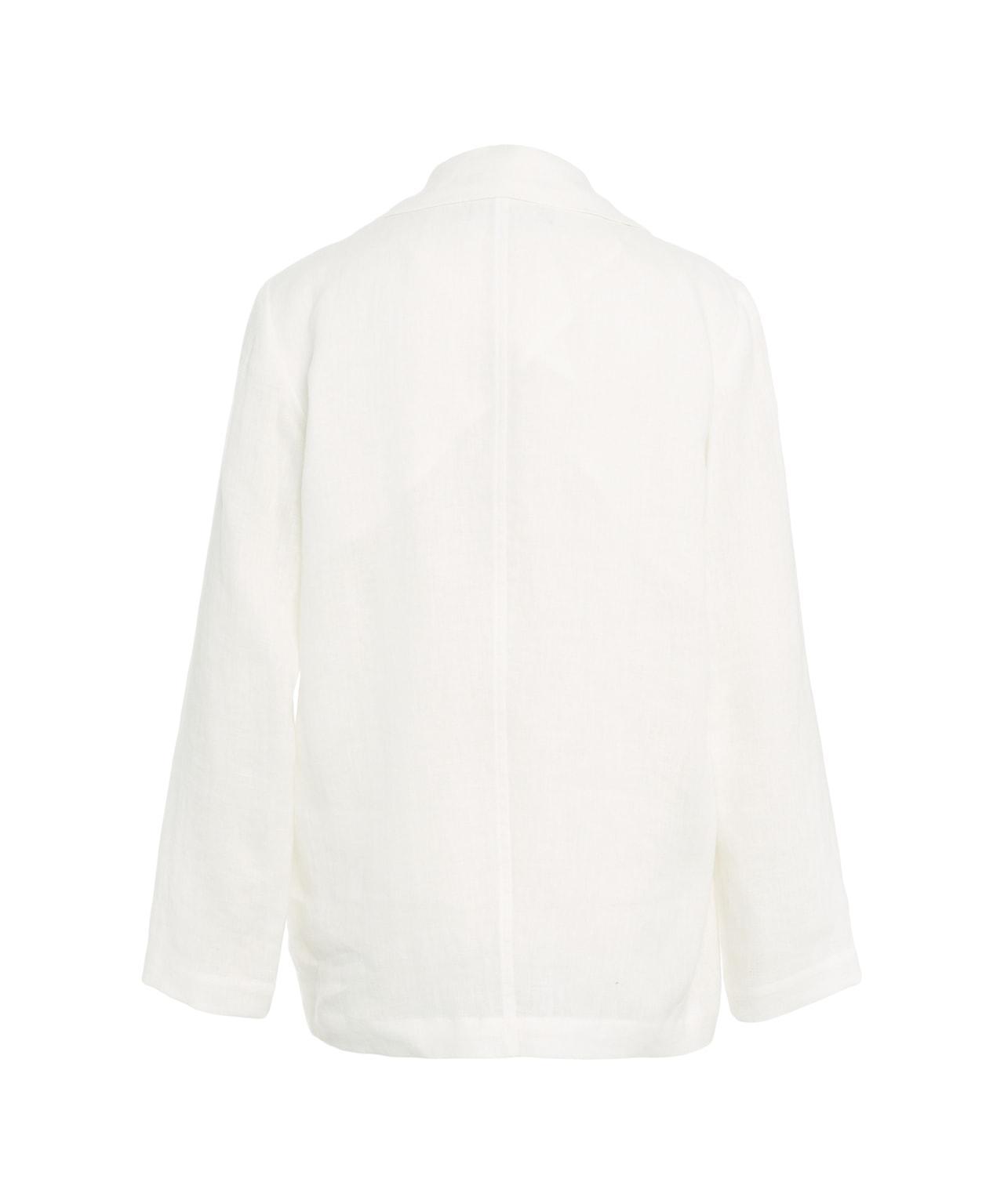 Single-breasted linen blazer Product Image