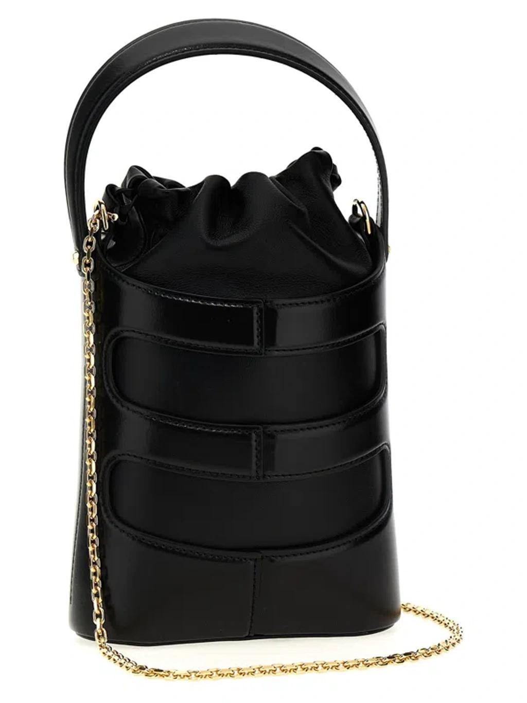 ALEXANDER MCQUEEN Mini The Rise Shoulder Bag In Black Product Image