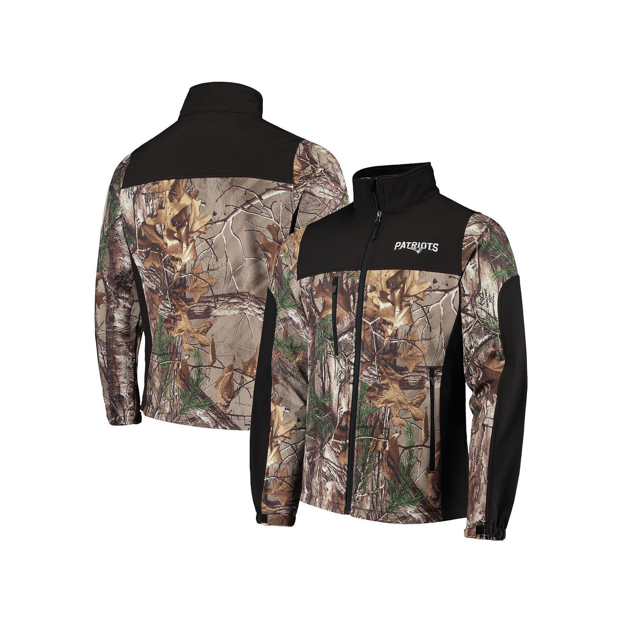 Men's Dunbrooke Realtree Camo/Black Carolina Panthers Circle Hunter Softshell Full-Zip Jacket, Size: Medium, Green Product Image