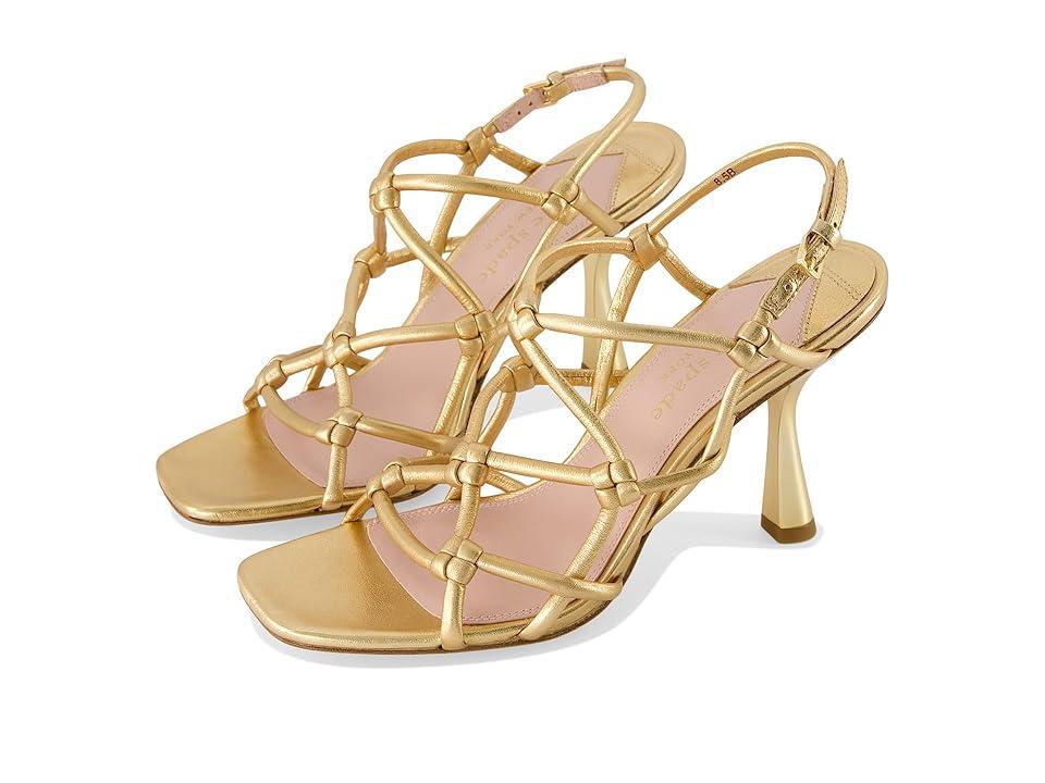 Womens Coco 100MM Metallic Leather Sandals Product Image