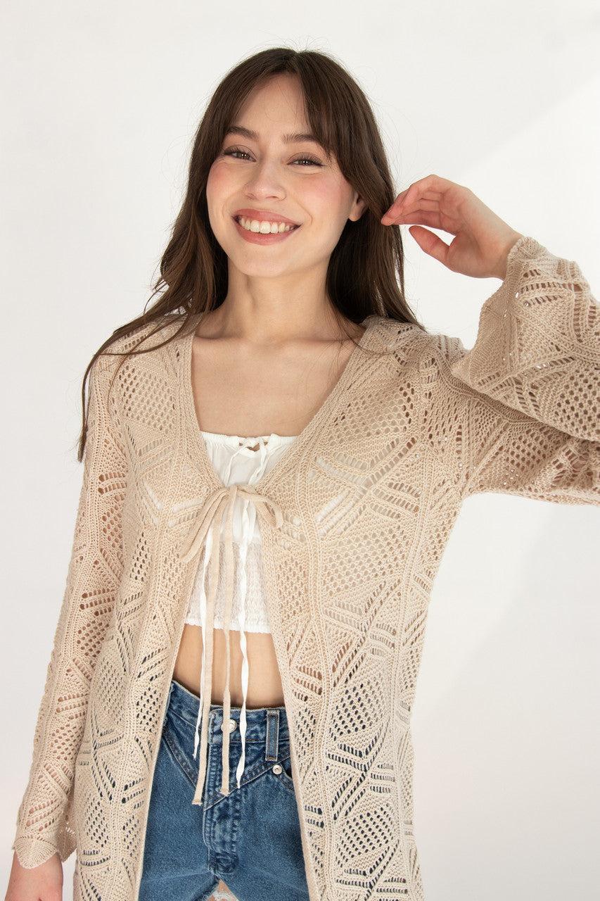 Pointelle Duster Cardigan Product Image