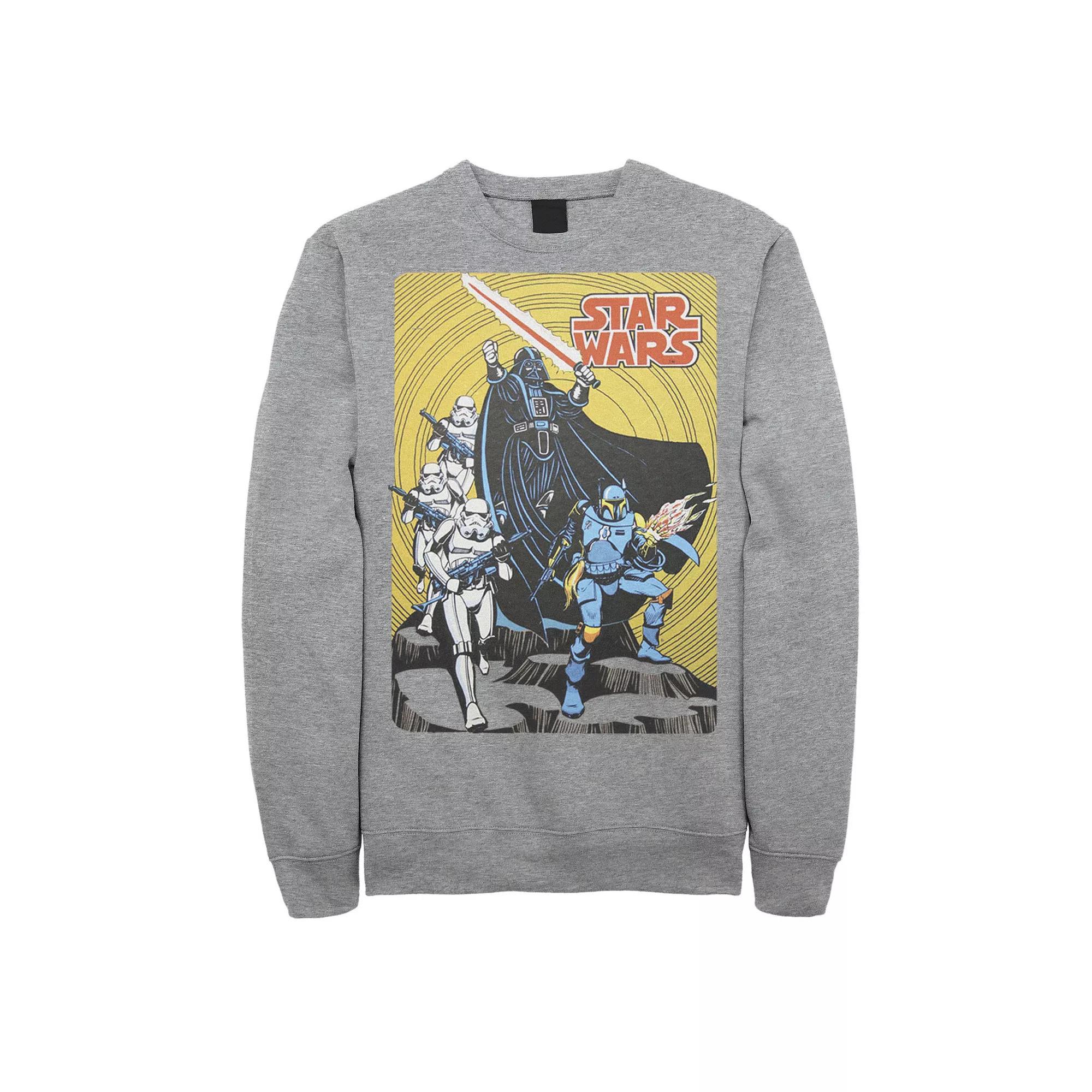 Men's Star Wars Vintage Group Shot Poster Sweatshirt,  Product Image