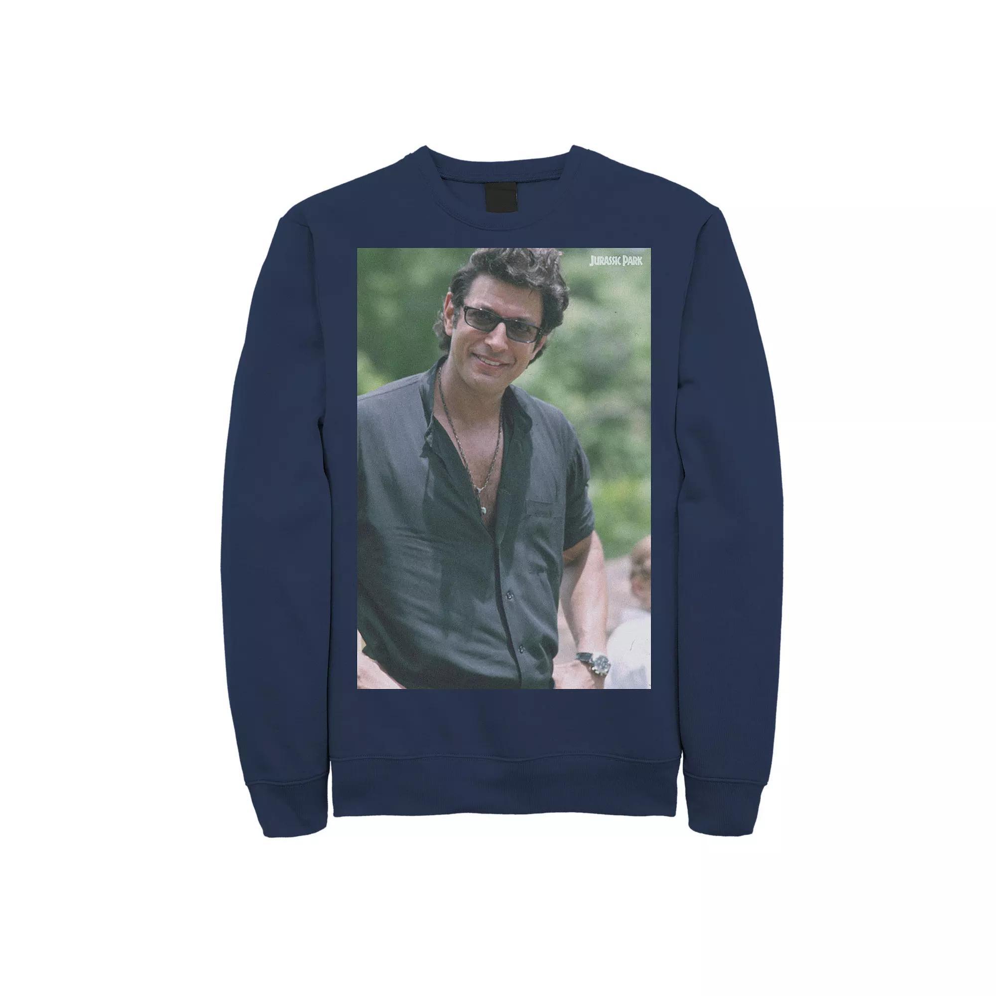 Men's Jurassic Park Jeff Goldblum Smile Poster Style Sweater,  Product Image