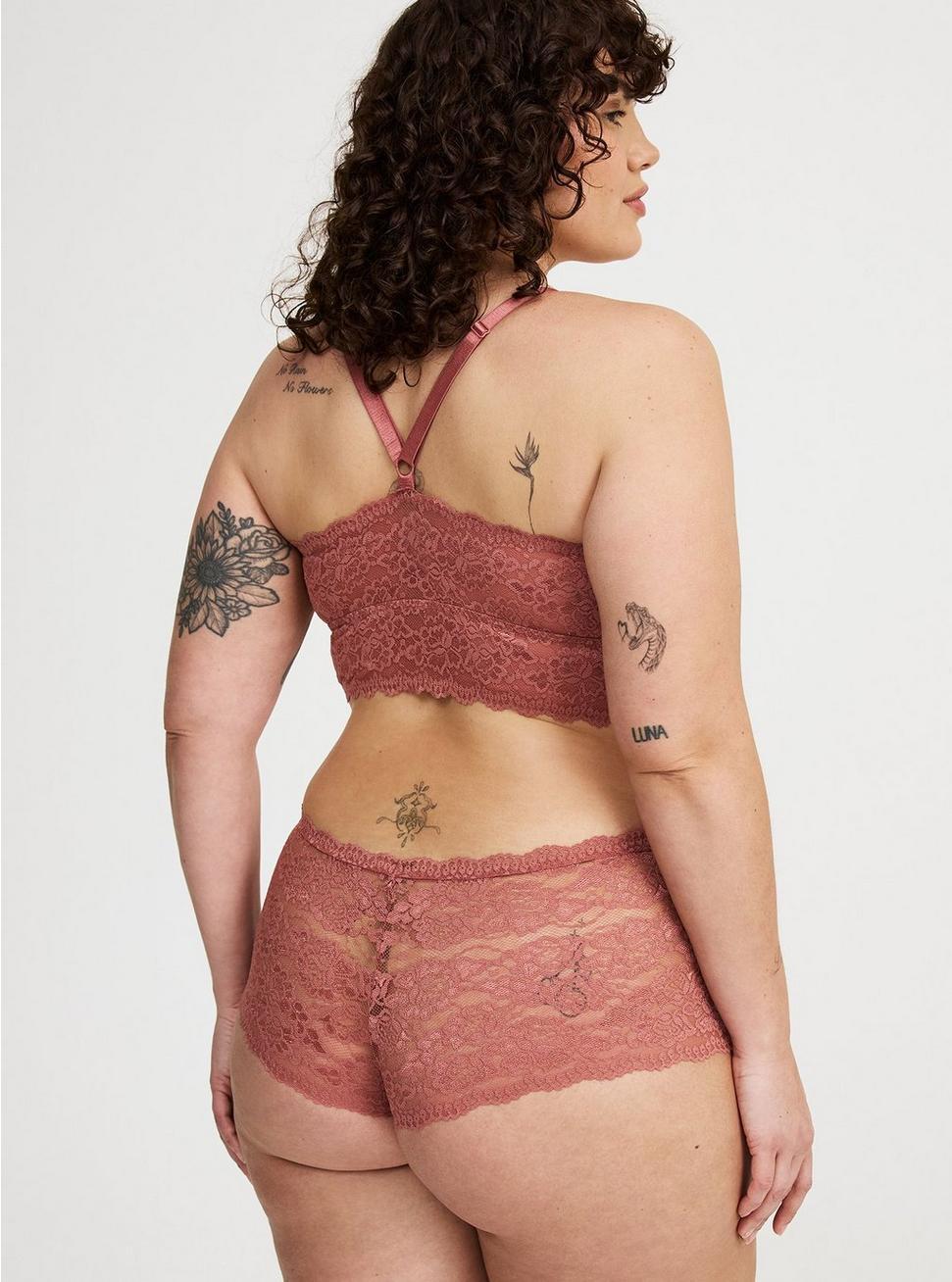 Mid-Rise Simply Lace Cheeky Panty Product Image