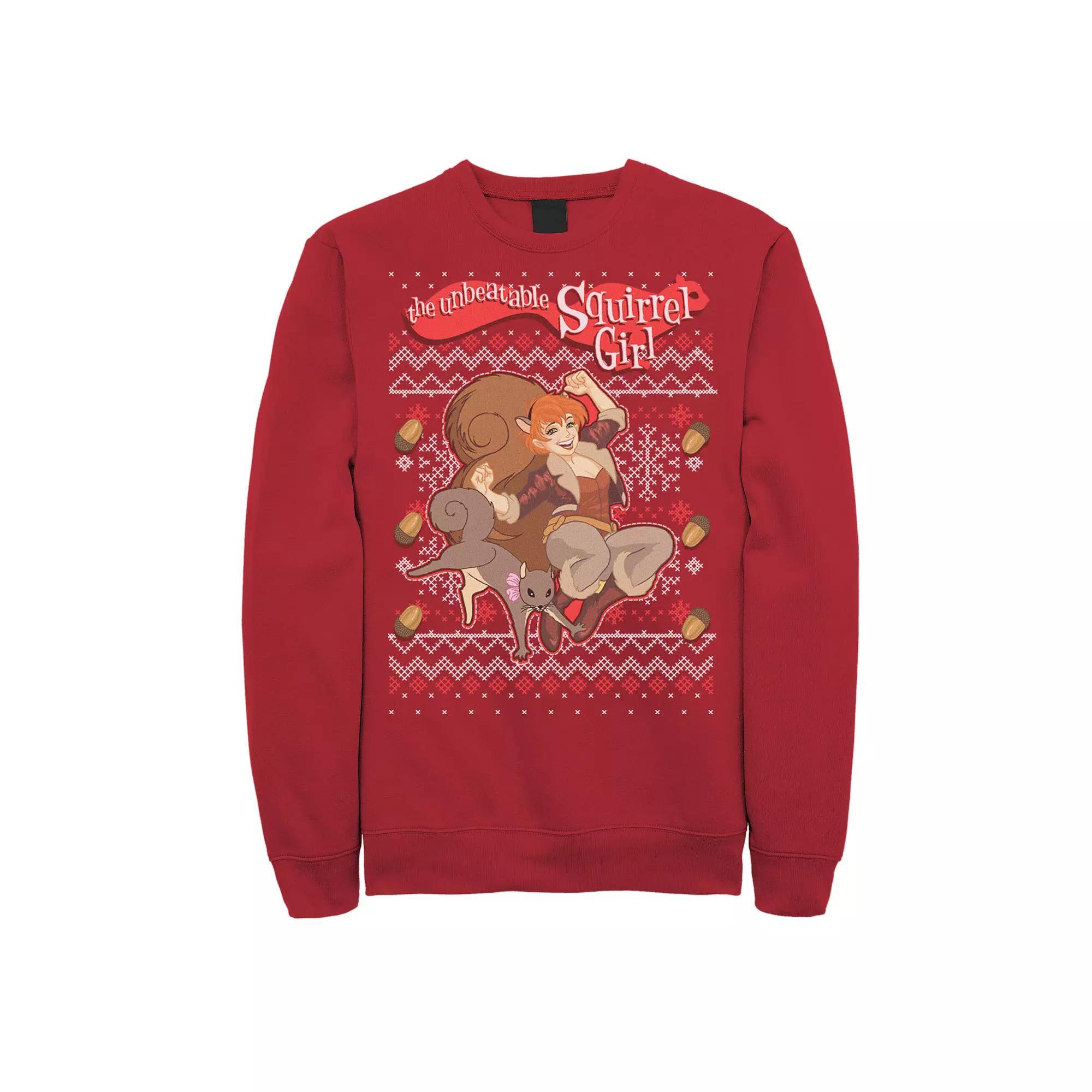 Men's Marvel Squirrel Girl Ugly Christmas Fleece,  Product Image