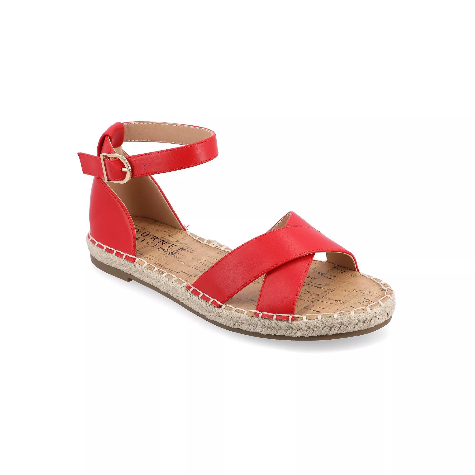 Journee Lyddia Women's Sandals, Size: 8, Red Product Image