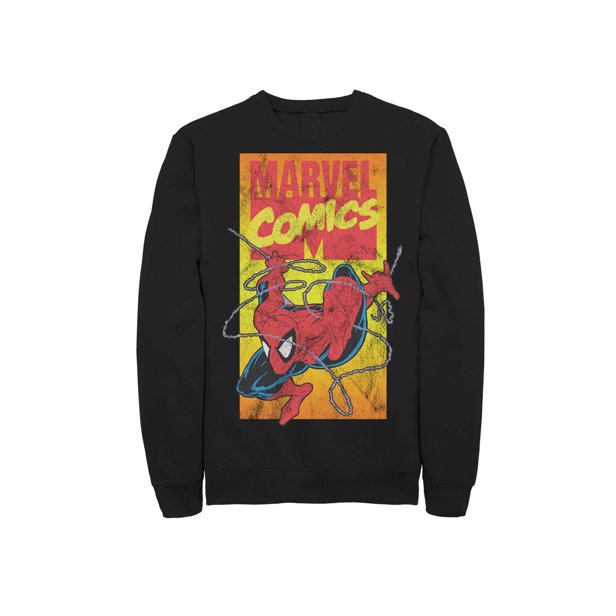 Men's Marvel Comics Spider-Man Action Shot Sweatshirt,  Product Image