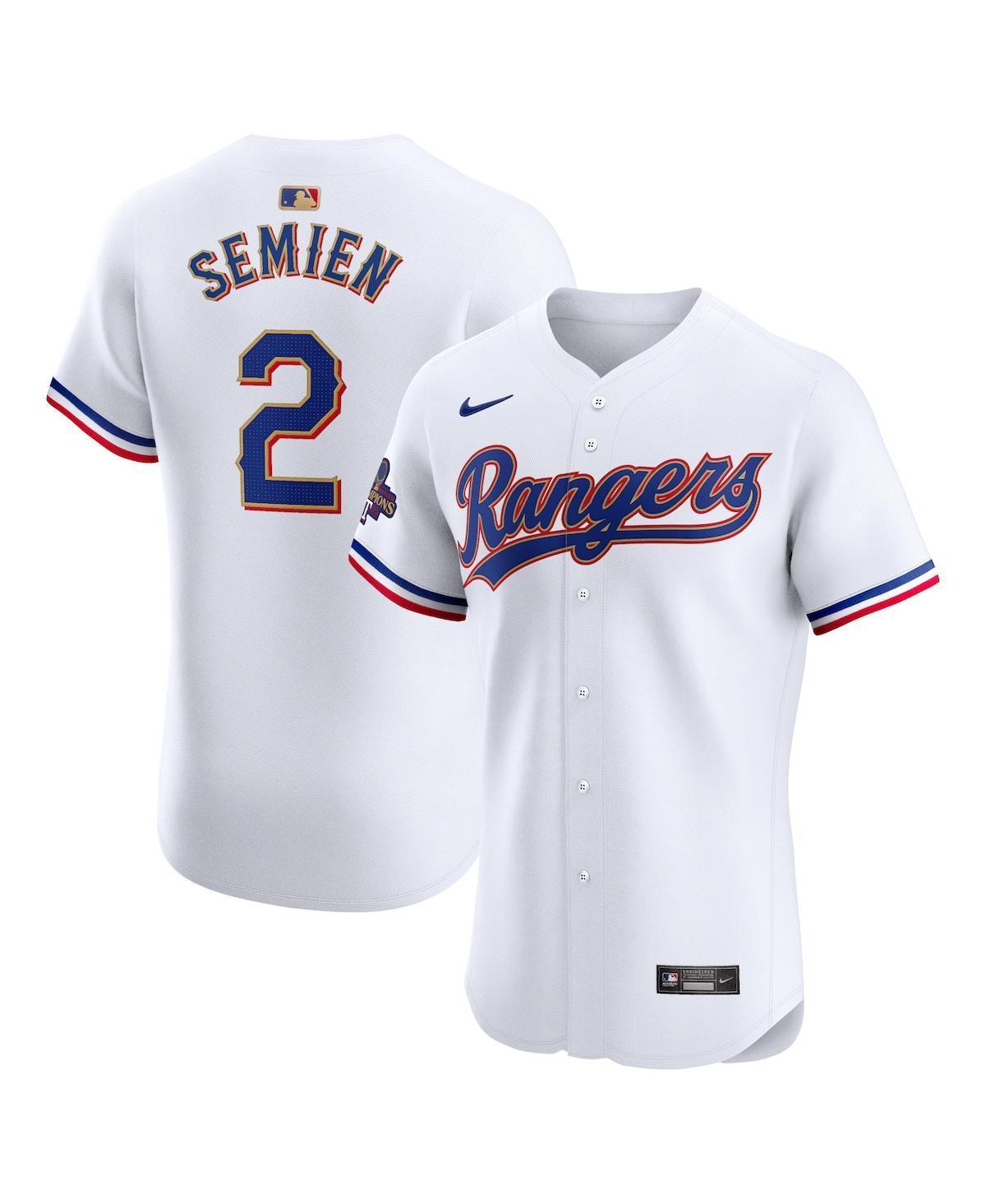 Mens Nike Marcus Semien Texas Rangers 2024 Gold Collection Elite Player Jersey Product Image