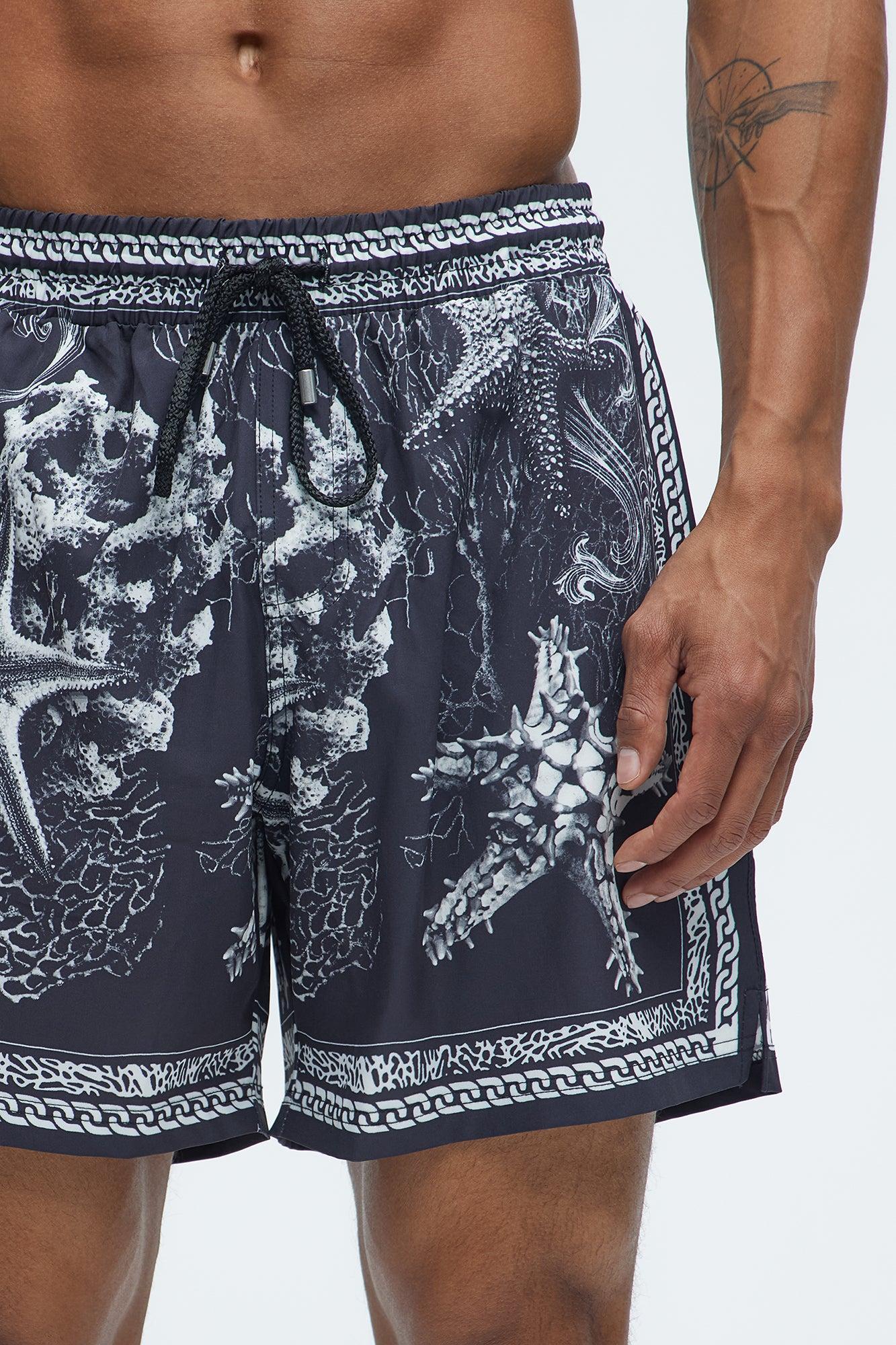 Miami Terrace Swim Mid Trunk - Black/combo Product Image