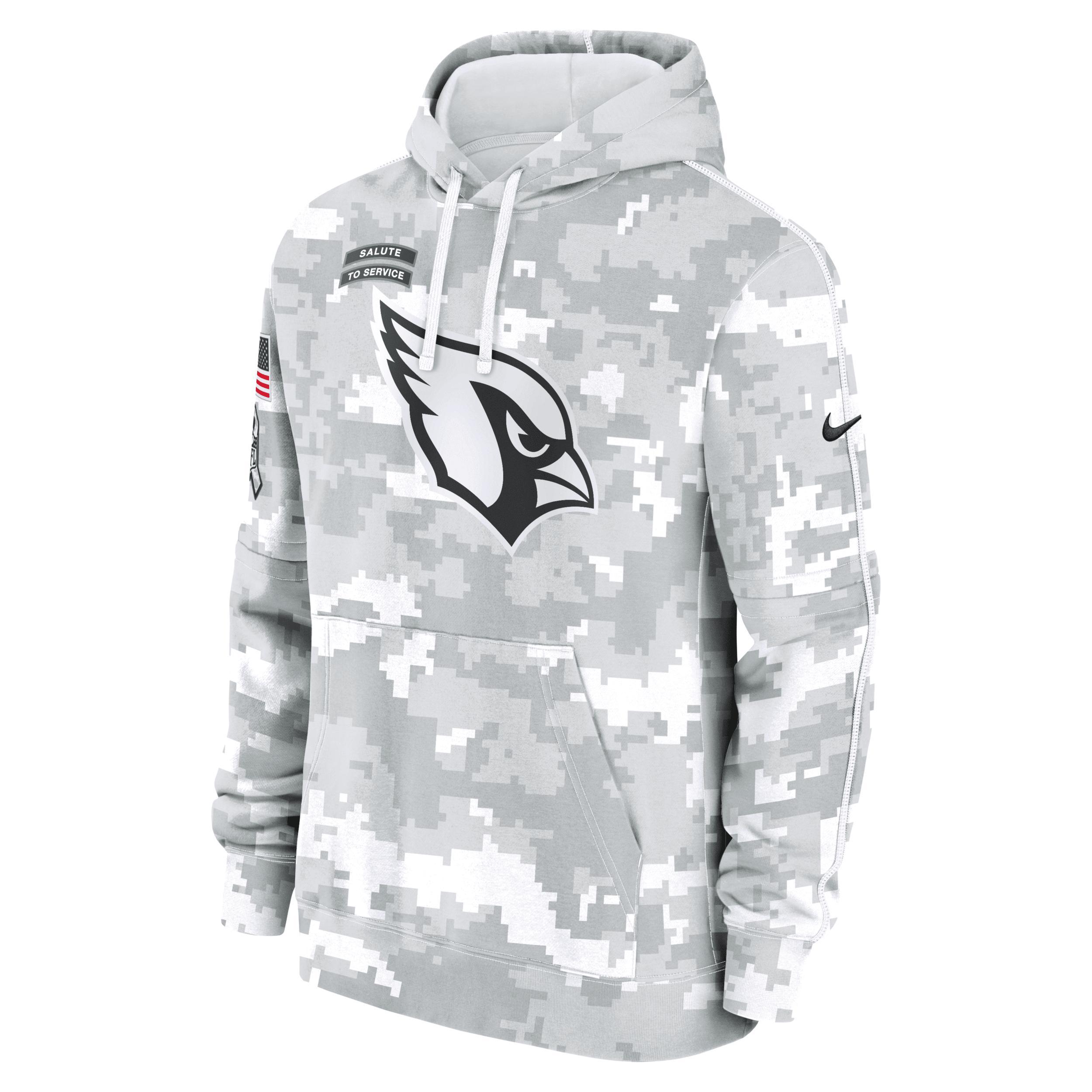 Arizona Cardinals Salute to Service Primary Edge Club Men's Nike NFL Pullover Hoodie Product Image