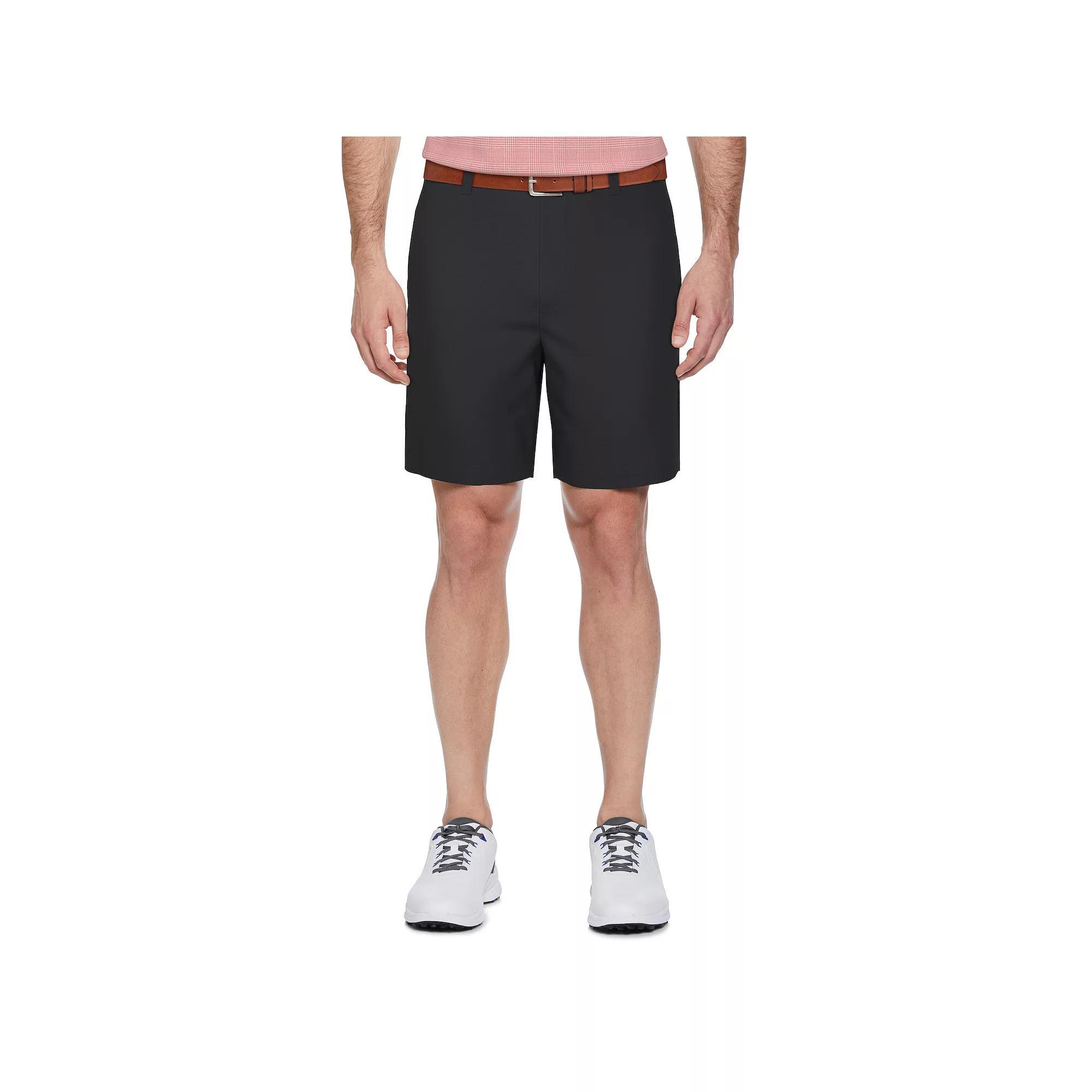 Men's Grand Slam Flat Front Performance Pull-On Golf Shorts, Size: Small, Black Product Image
